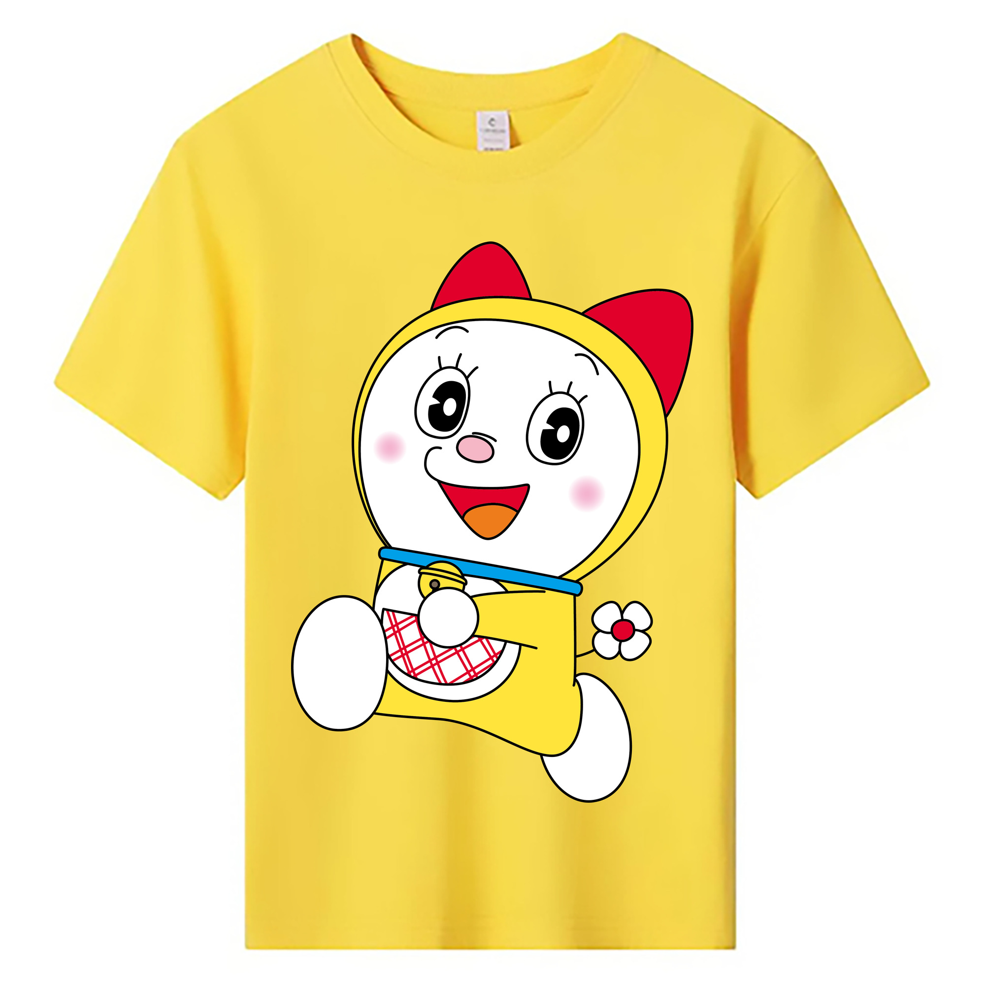 （画像用） ドラえもん ドラミ Doraemon Dorami 綿100％キッズTシャツ（フロントプリント）