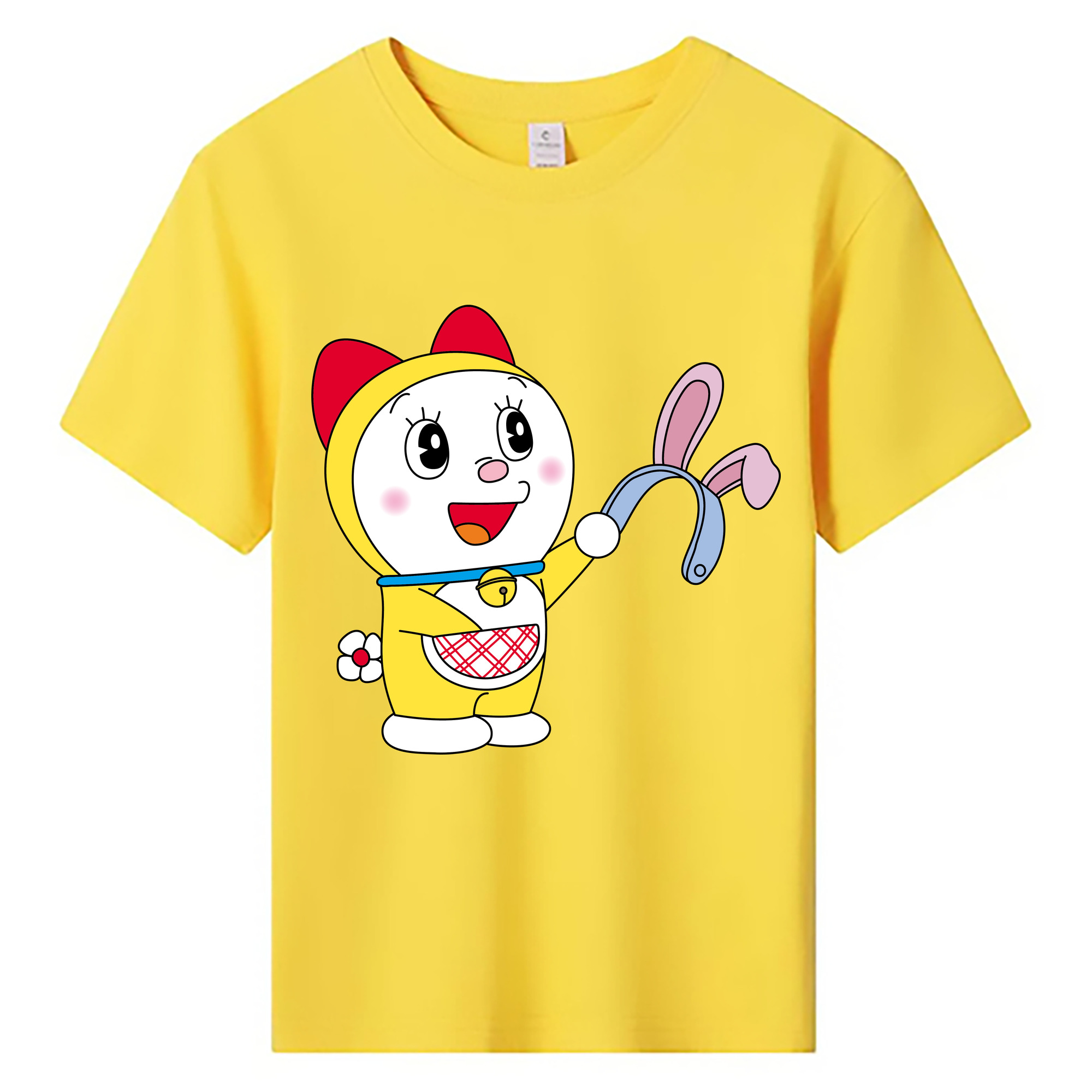 （画像用） ドラえもん ドラミ Doraemon Dorami 綿100％キッズTシャツ（フロントプリント）