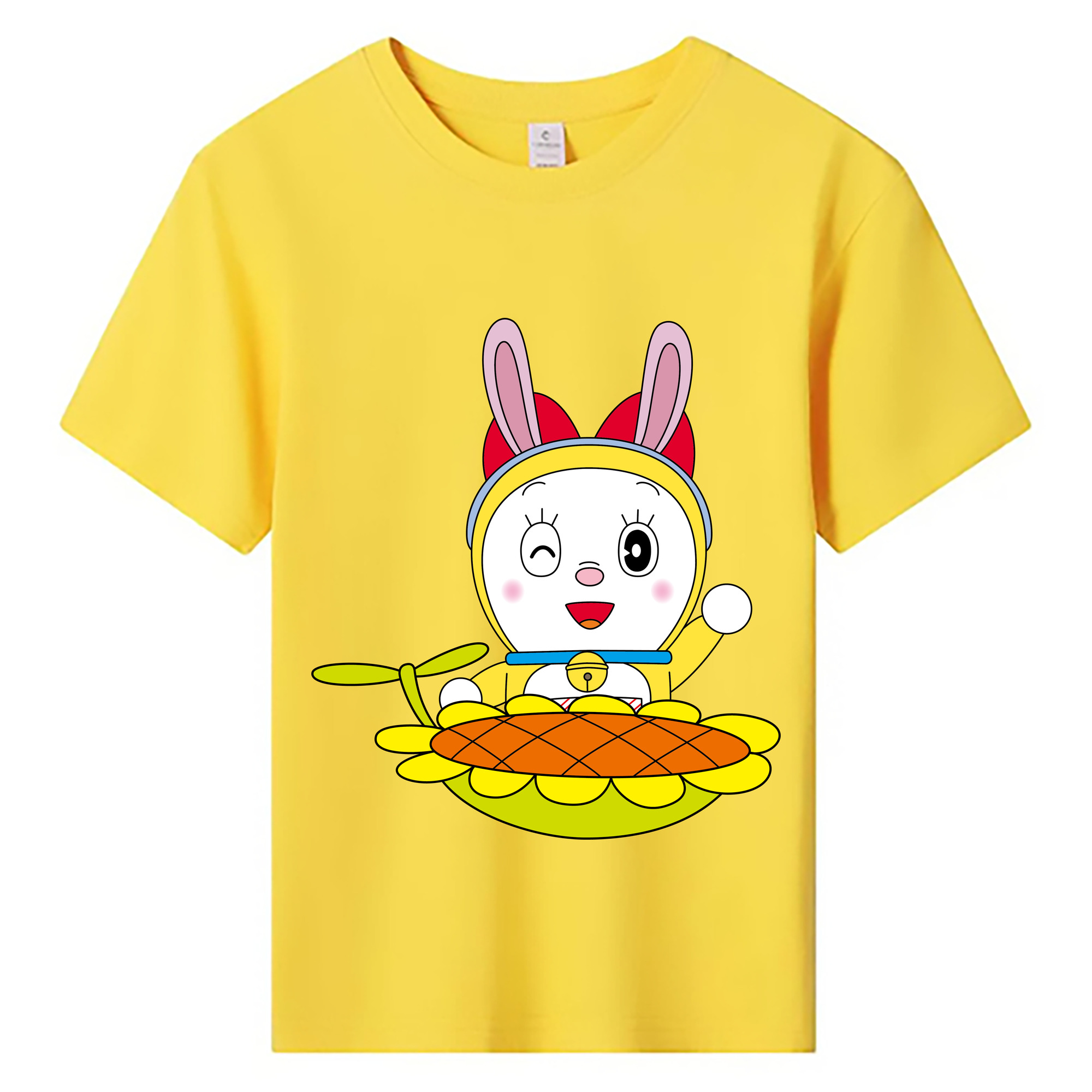 （画像用） ドラえもん ドラミ Doraemon Dorami 綿100％キッズTシャツ（フロントプリント）