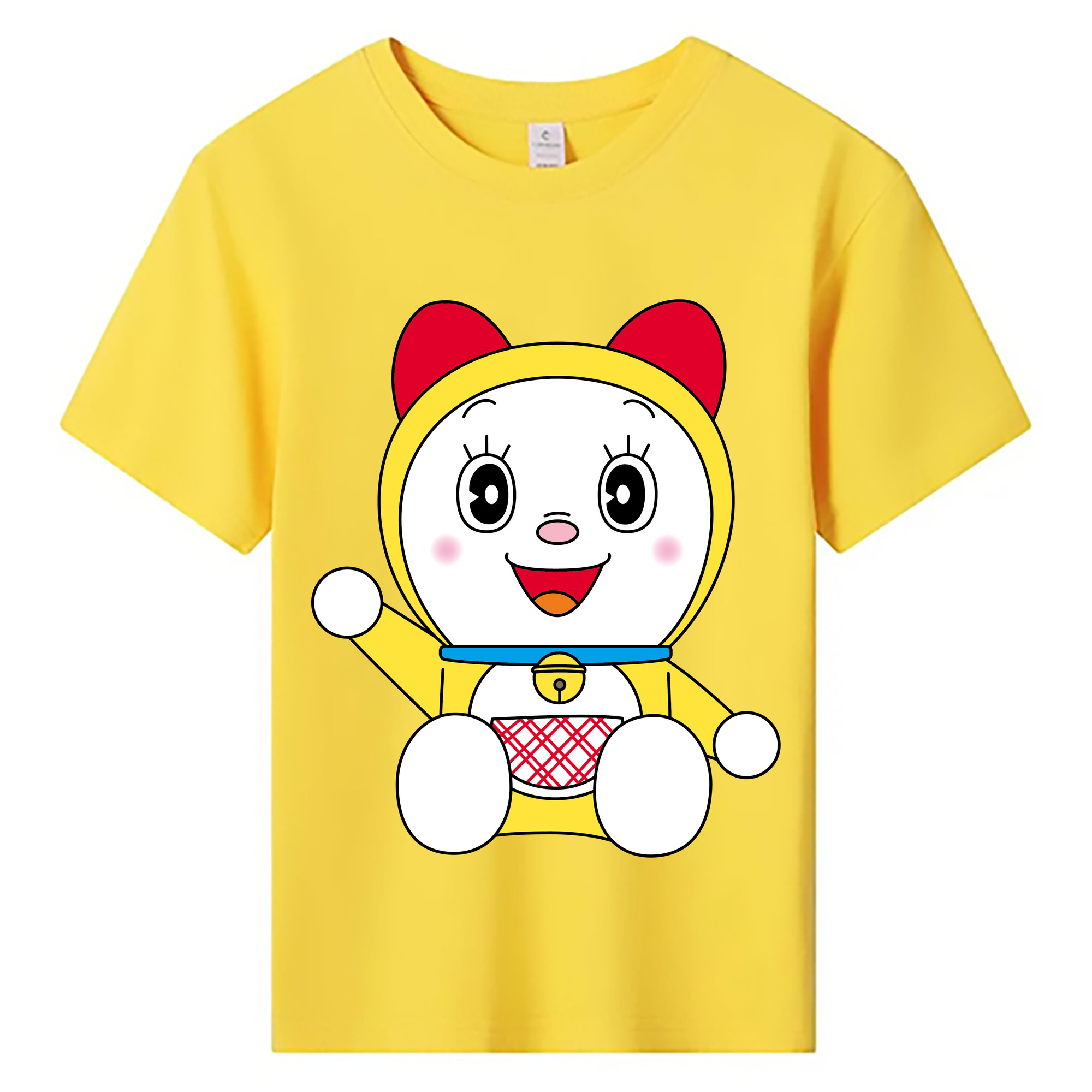 （画像用） ドラえもん ドラミ Doraemon Dorami 綿100％キッズTシャツ（フロントプリント）