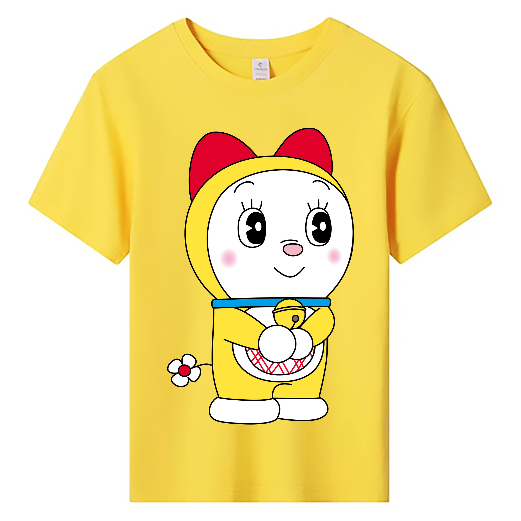 （画像用） ドラえもん ドラミ Doraemon Dorami 綿100％キッズTシャツ（フロントプリント）