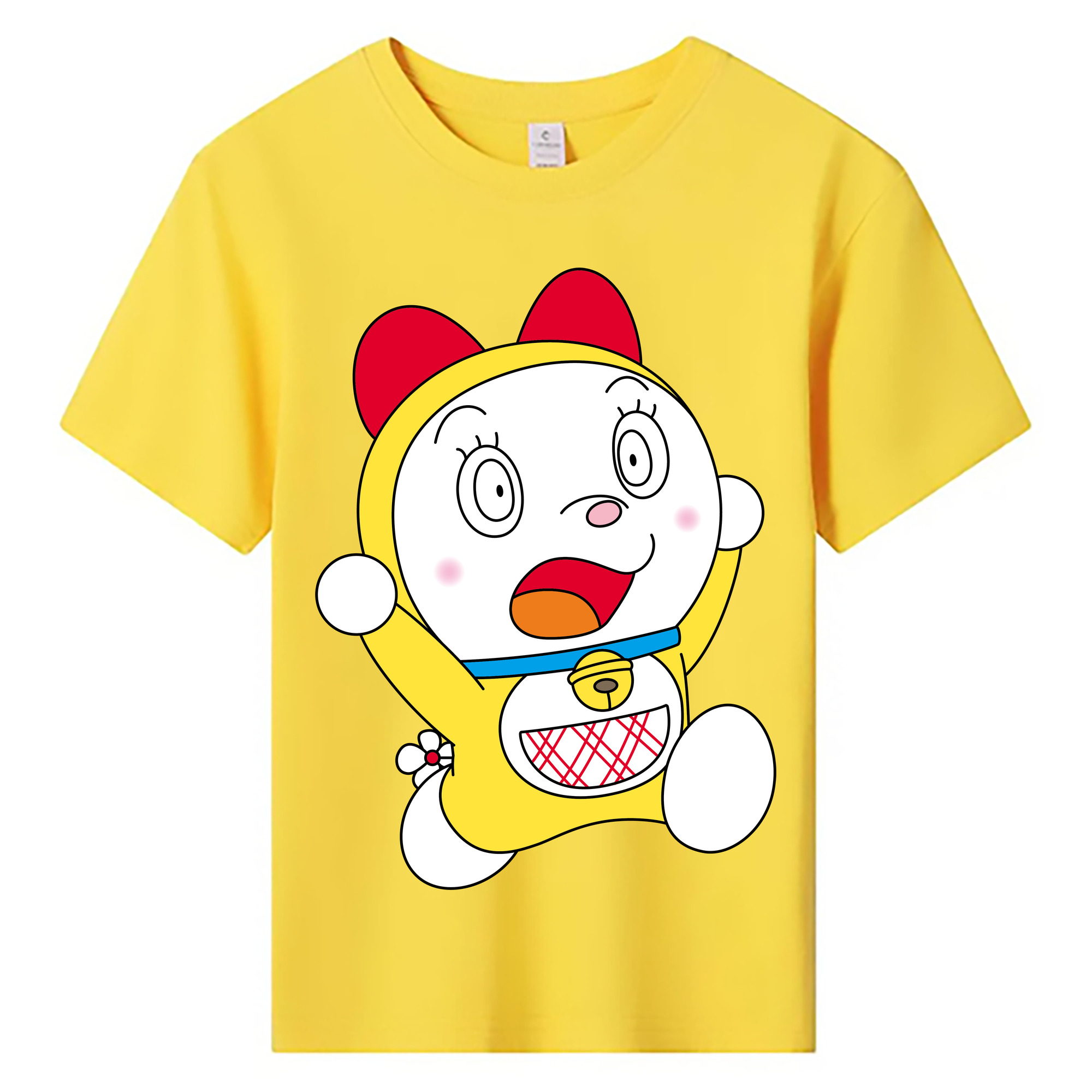 （画像用） ドラえもん ドラミ Doraemon Dorami 綿100％キッズTシャツ（フロントプリント）