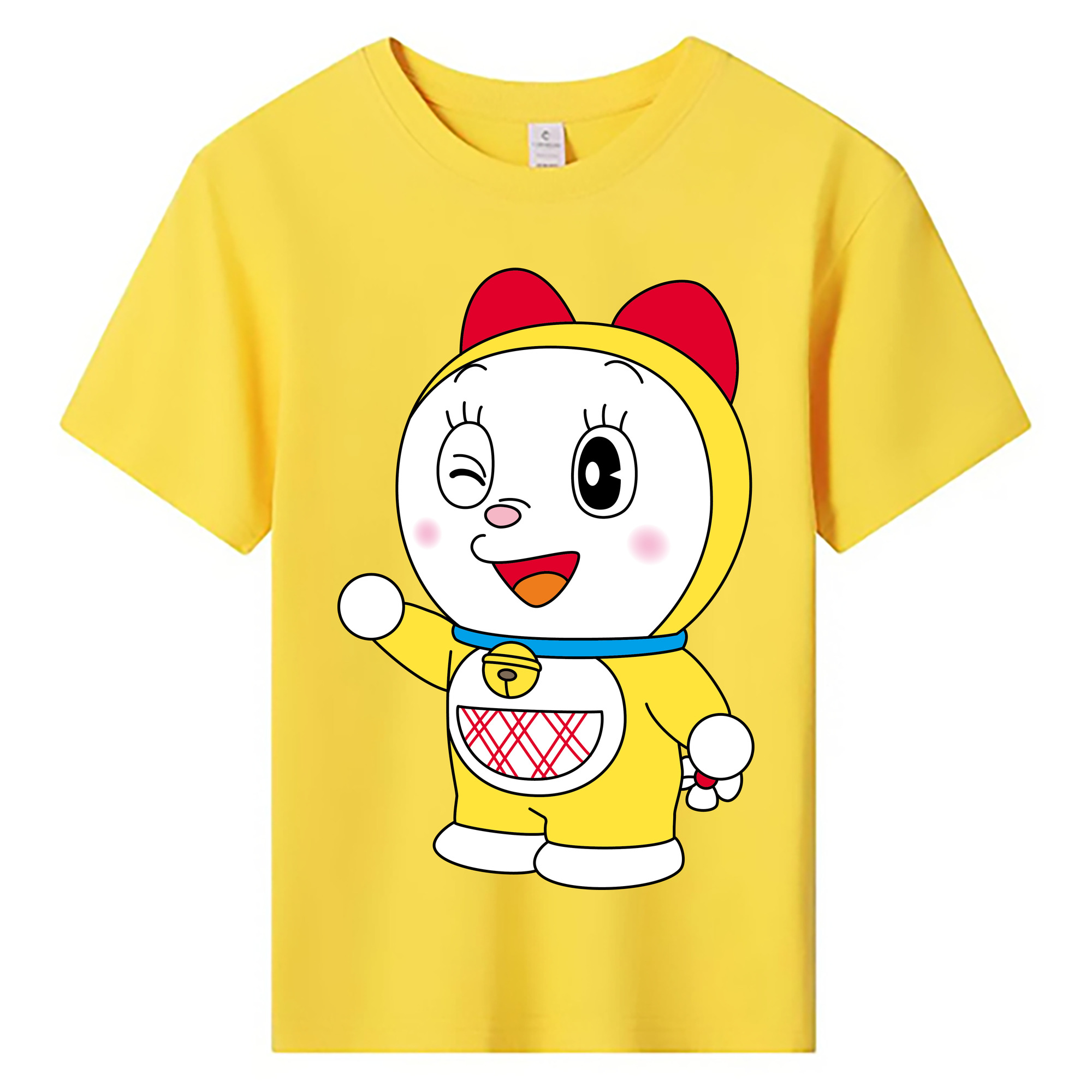 （画像用） ドラえもん ドラミ Doraemon Dorami 綿100％キッズTシャツ（フロントプリント）