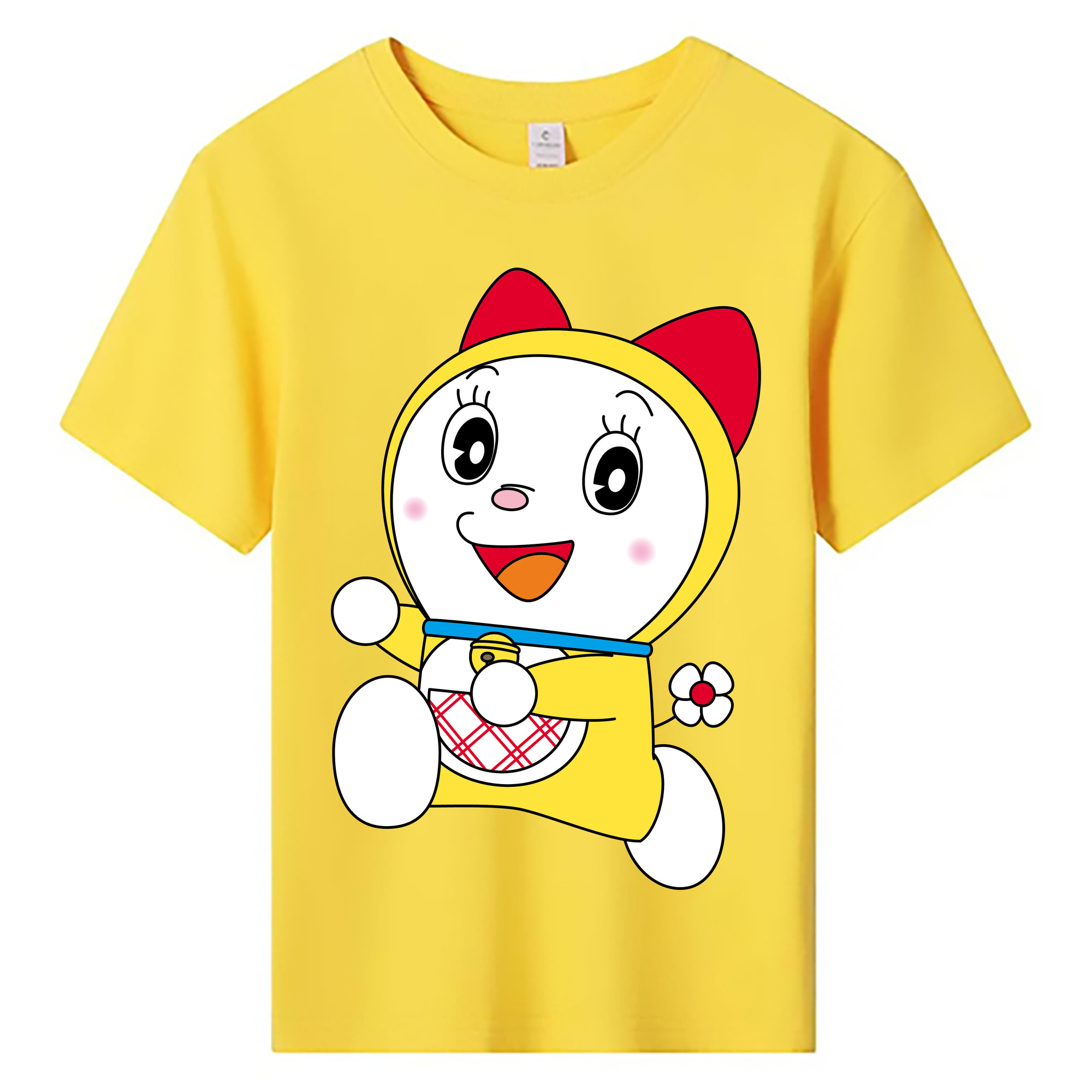 （画像用） ドラえもん ドラミ Doraemon Dorami 綿100％キッズTシャツ（フロントプリント）