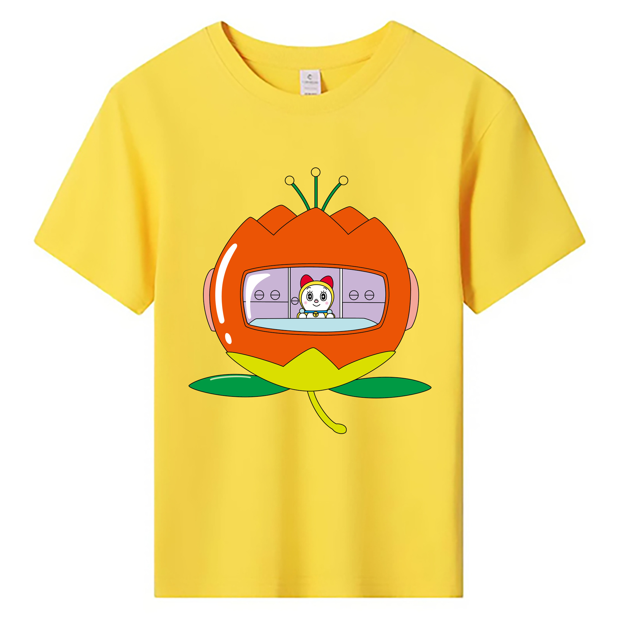 （画像用） ドラえもん ドラミ Doraemon Dorami 綿100％キッズTシャツ（フロントプリント）