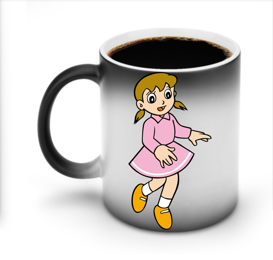 （画像用） ドラえもん みなもと しずか Doraemon Shizuka Minamoto 温度変色マグカップ