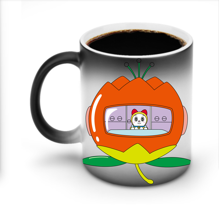 （画像用） ドラえもん ドラミ Doraemon Dorami 温度変色マグカップ