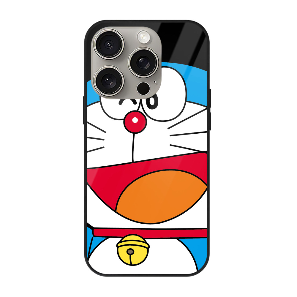 （画像用） ドラえもん Doraemon 【iPhone15Pro対応】スマホケース 耐衝撃＆黄変防止 背面ガラス