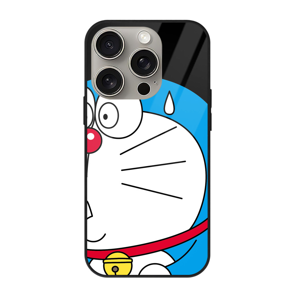 （画像用） ドラえもん Doraemon 【iPhone15Pro対応】スマホケース 耐衝撃＆黄変防止 背面ガラス