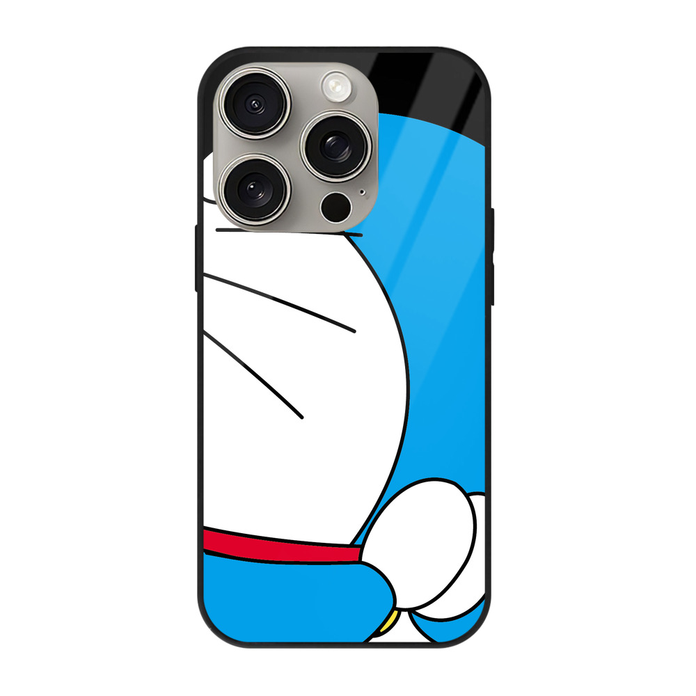 （画像用） ドラえもん Doraemon 【iPhone15Pro対応】スマホケース 耐衝撃＆黄変防止 背面ガラス
