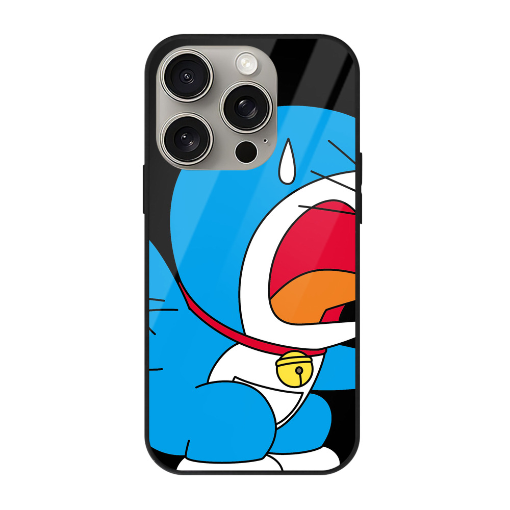 （画像用） ドラえもん Doraemon 【iPhone15Pro対応】スマホケース 耐衝撃＆黄変防止 背面ガラス