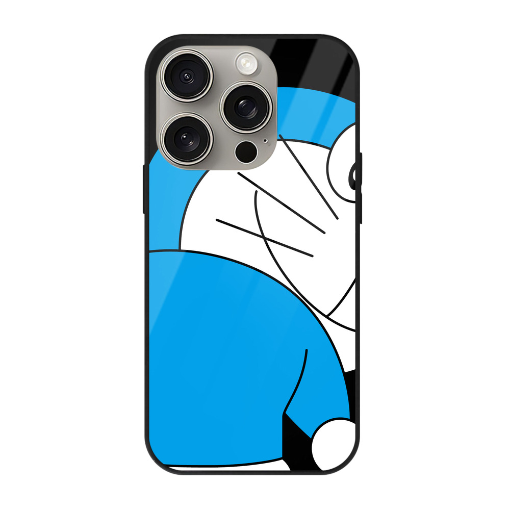 （画像用） ドラえもん Doraemon 【iPhone15Pro対応】スマホケース 耐衝撃＆黄変防止 背面ガラス