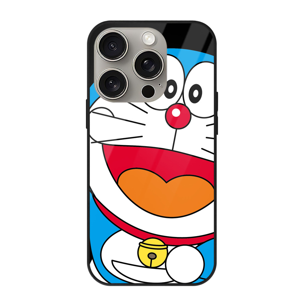 （画像用） ドラえもん Doraemon 【iPhone15Pro対応】スマホケース 耐衝撃＆黄変防止 背面ガラス