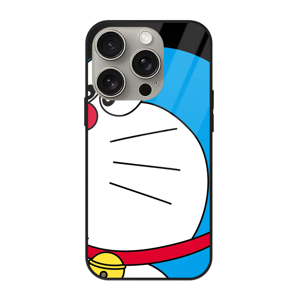 （画像用） ドラえもん Doraemon 【iPhone15Pro対応】スマホケース 耐衝撃＆黄変防止 背面ガラス