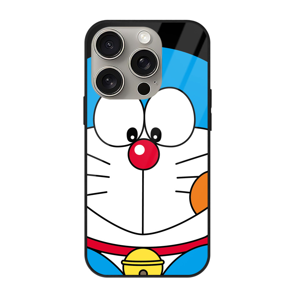 （画像用） ドラえもん Doraemon 【iPhone15Pro対応】スマホケース 耐衝撃＆黄変防止 背面ガラス