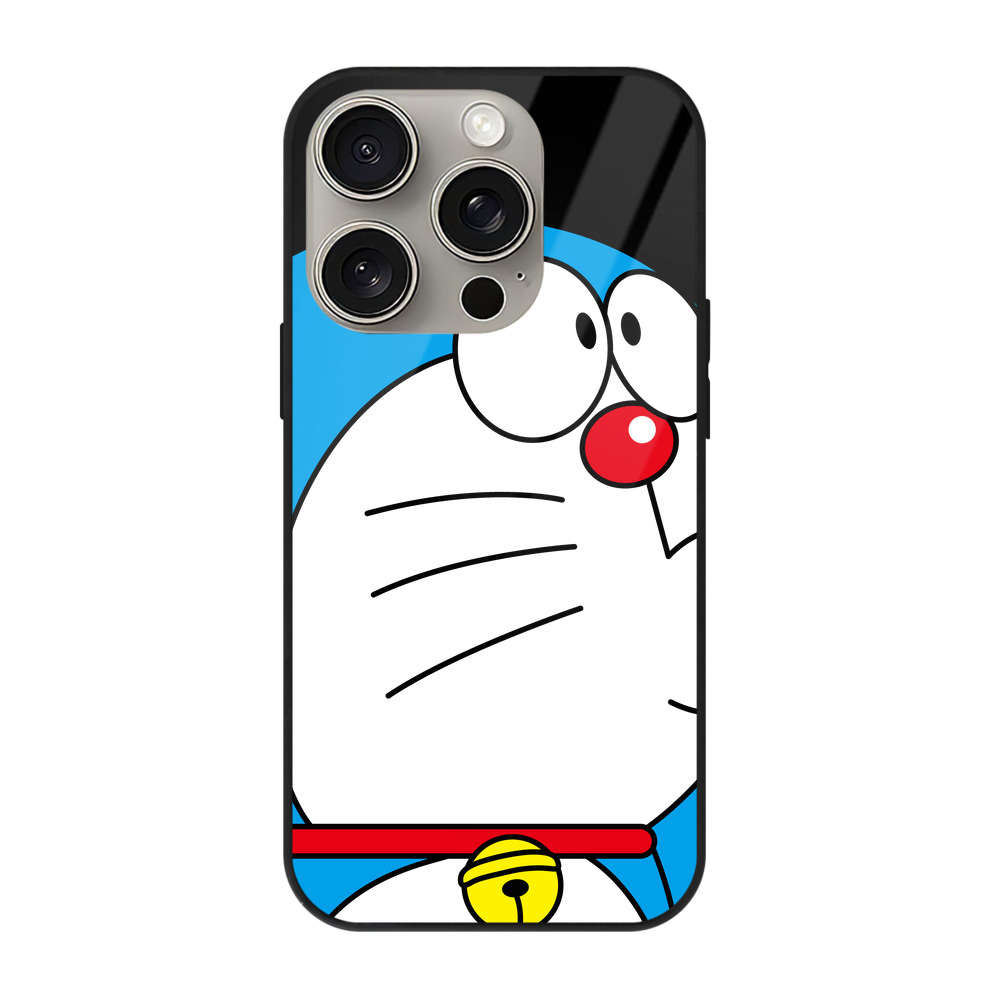 （画像用） ドラえもん Doraemon 【iPhone15Pro対応】スマホケース 耐衝撃＆黄変防止 背面ガラス