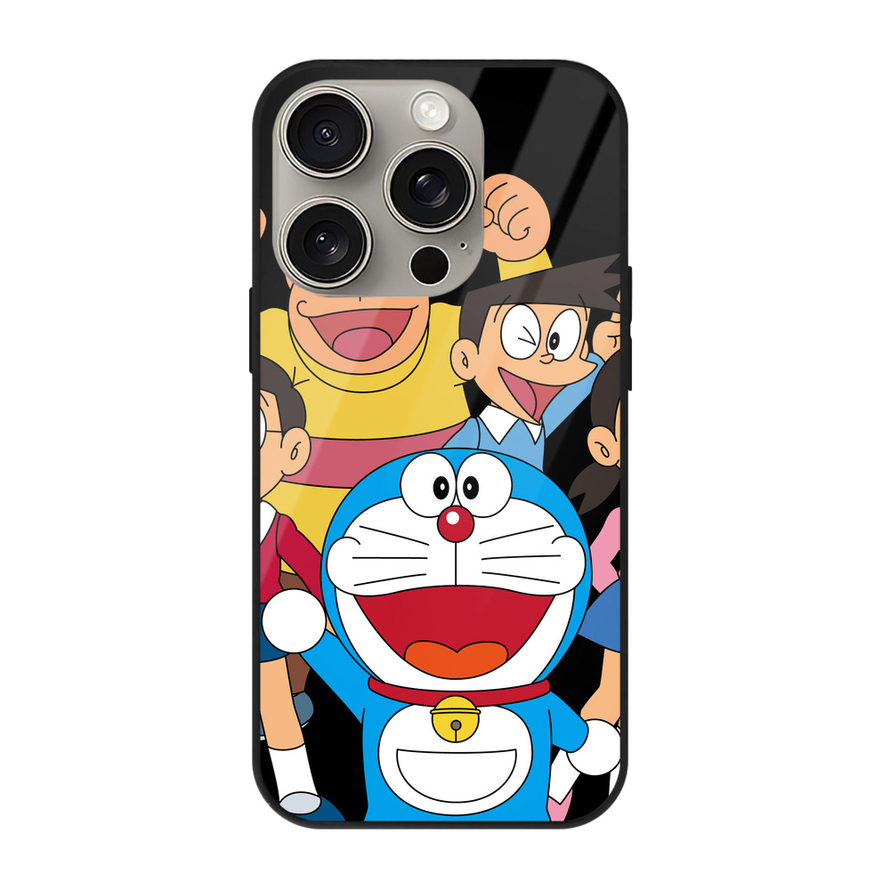 （画像用） ドラえもん 骨川 スネ夫 Doraemon Honekawa Suneo 【iPhone15Pro対応】スマホケース 耐衝撃＆黄変防止 背面ガラス