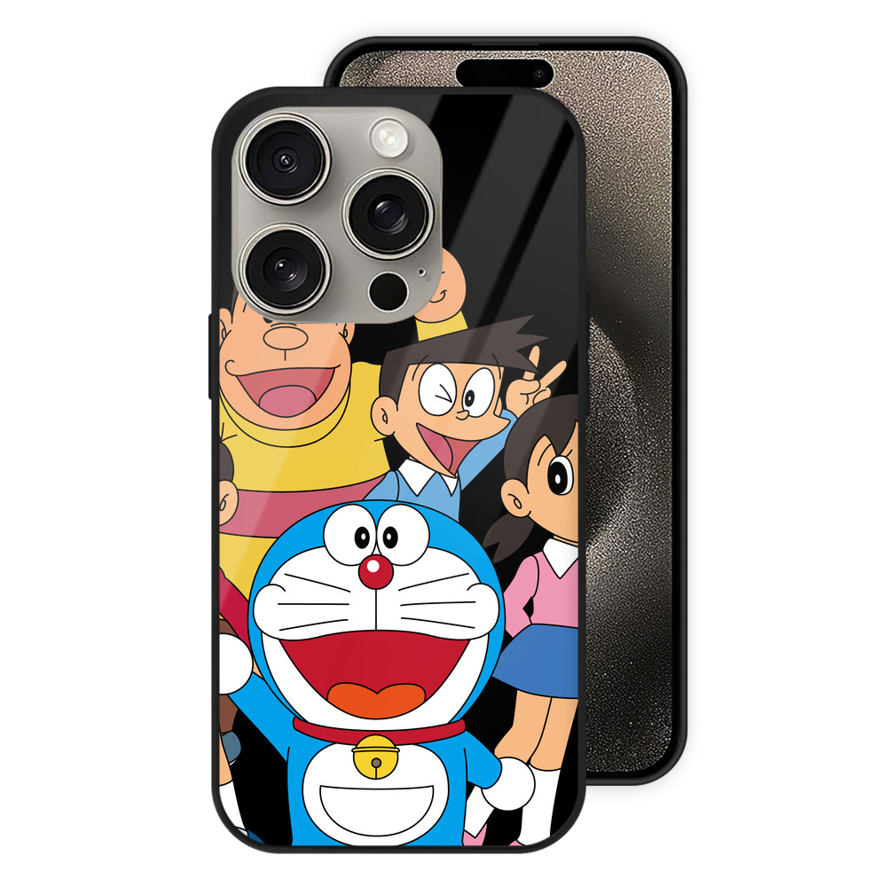 （画像用） ドラえもん 骨川 スネ夫 Doraemon Honekawa Suneo 【iPhone15Pro対応】スマホケース 耐衝撃＆黄変防止 背面ガラス