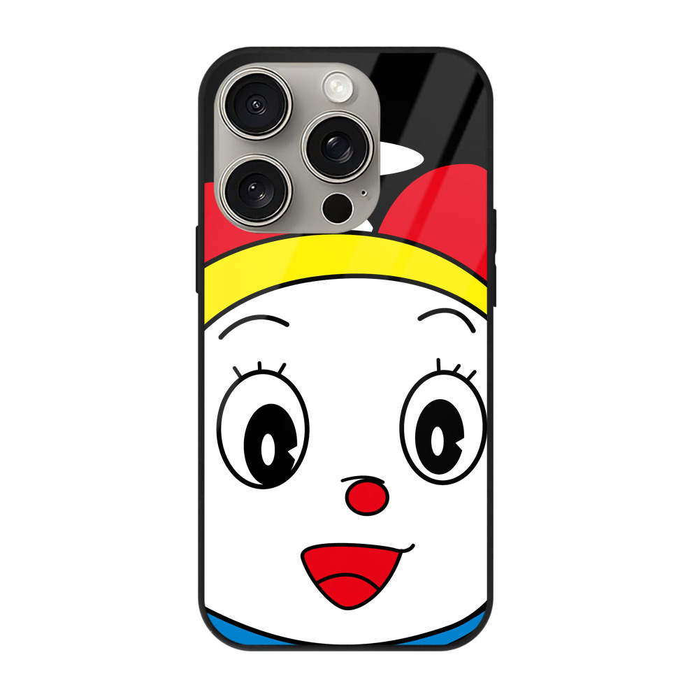 （画像用） ドラえもん ドラミ Doraemon Dorami 【iPhone15Pro対応】スマホケース 耐衝撃＆黄変防止 背面ガラス