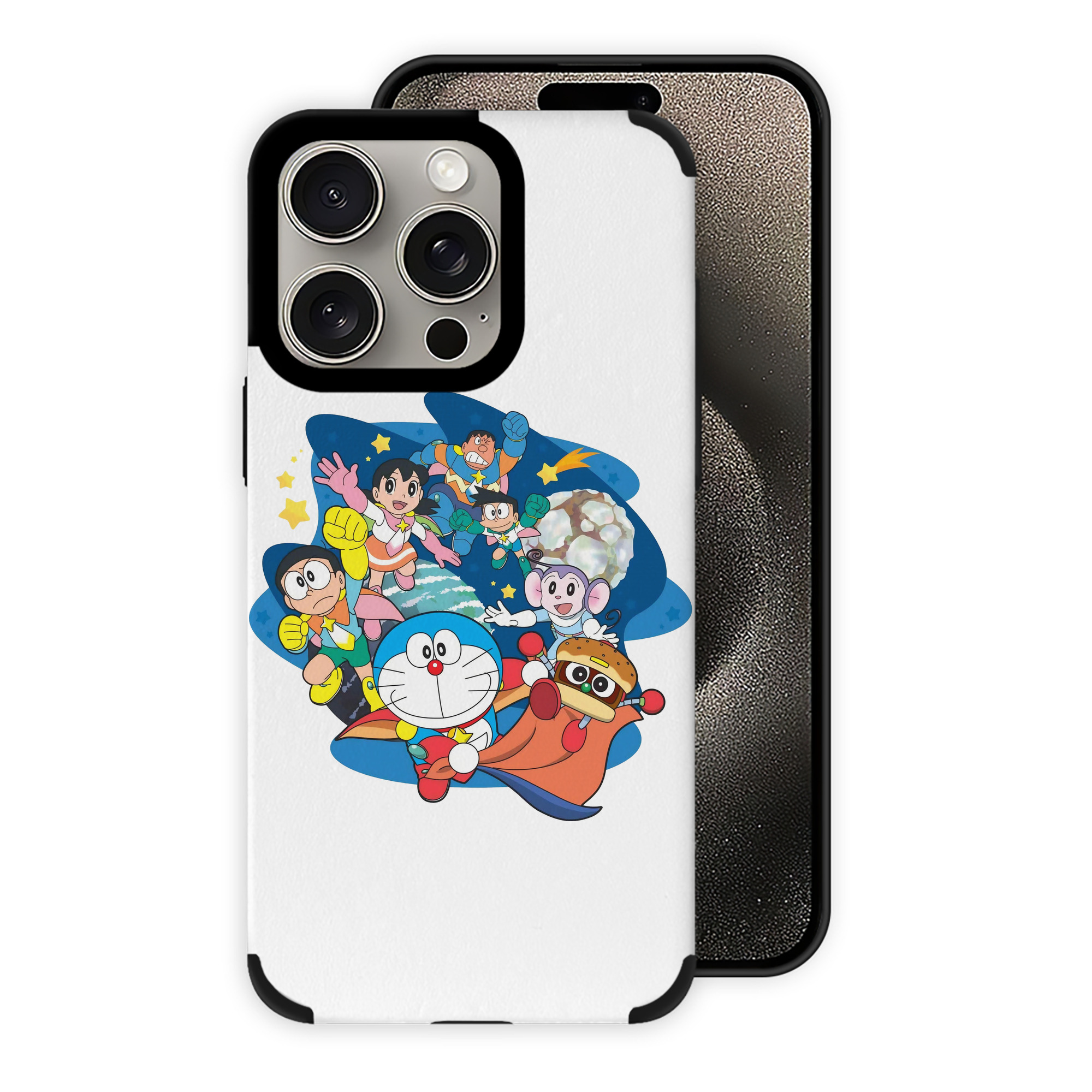 （画像用） ドラえもん Doraemon 【iPhone15ProMax対応】 PUレザー スマホケース 耐衝撃＆黄変防止