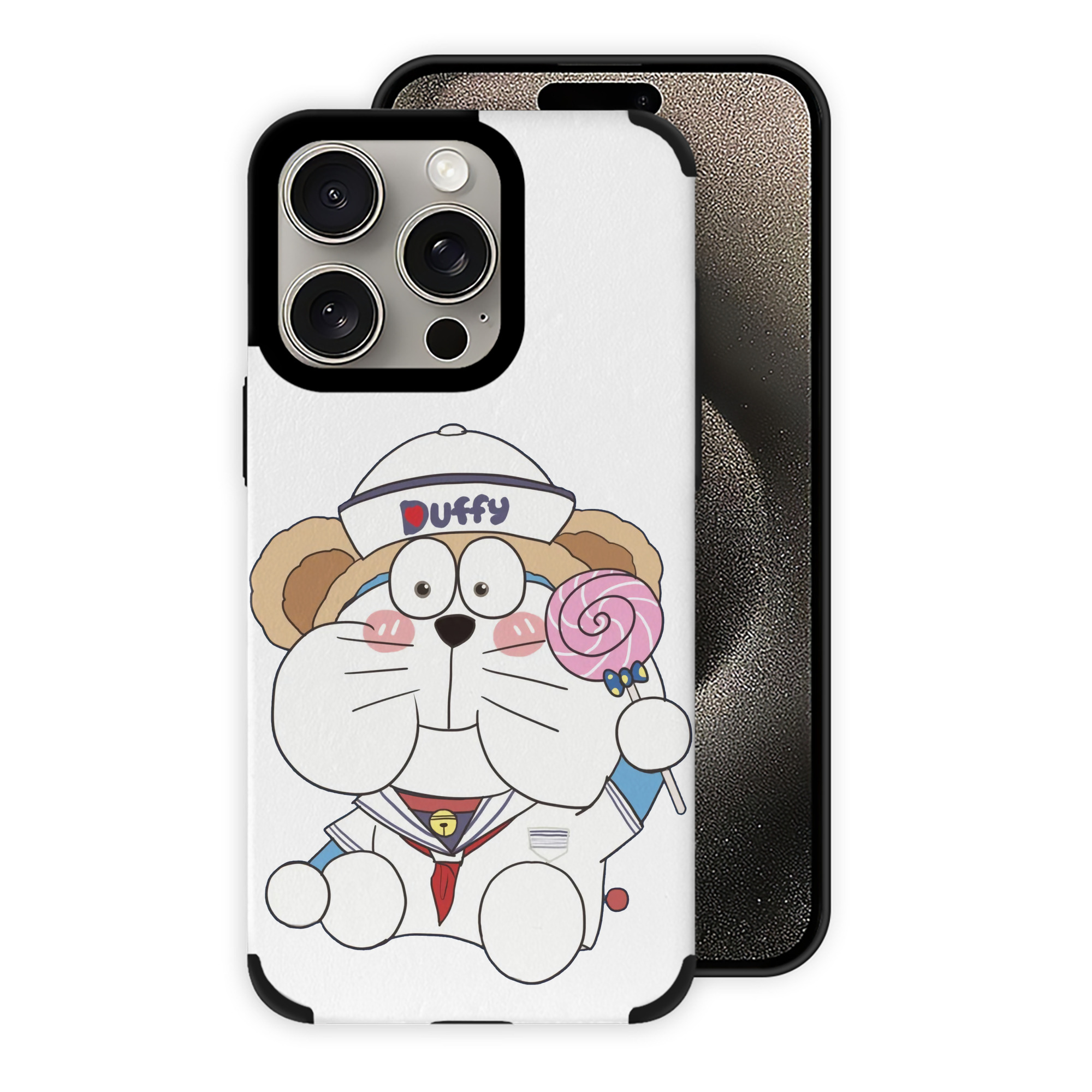 （画像用） ドラえもん Doraemon 【iPhone15ProMax対応】 PUレザー スマホケース 耐衝撃＆黄変防止