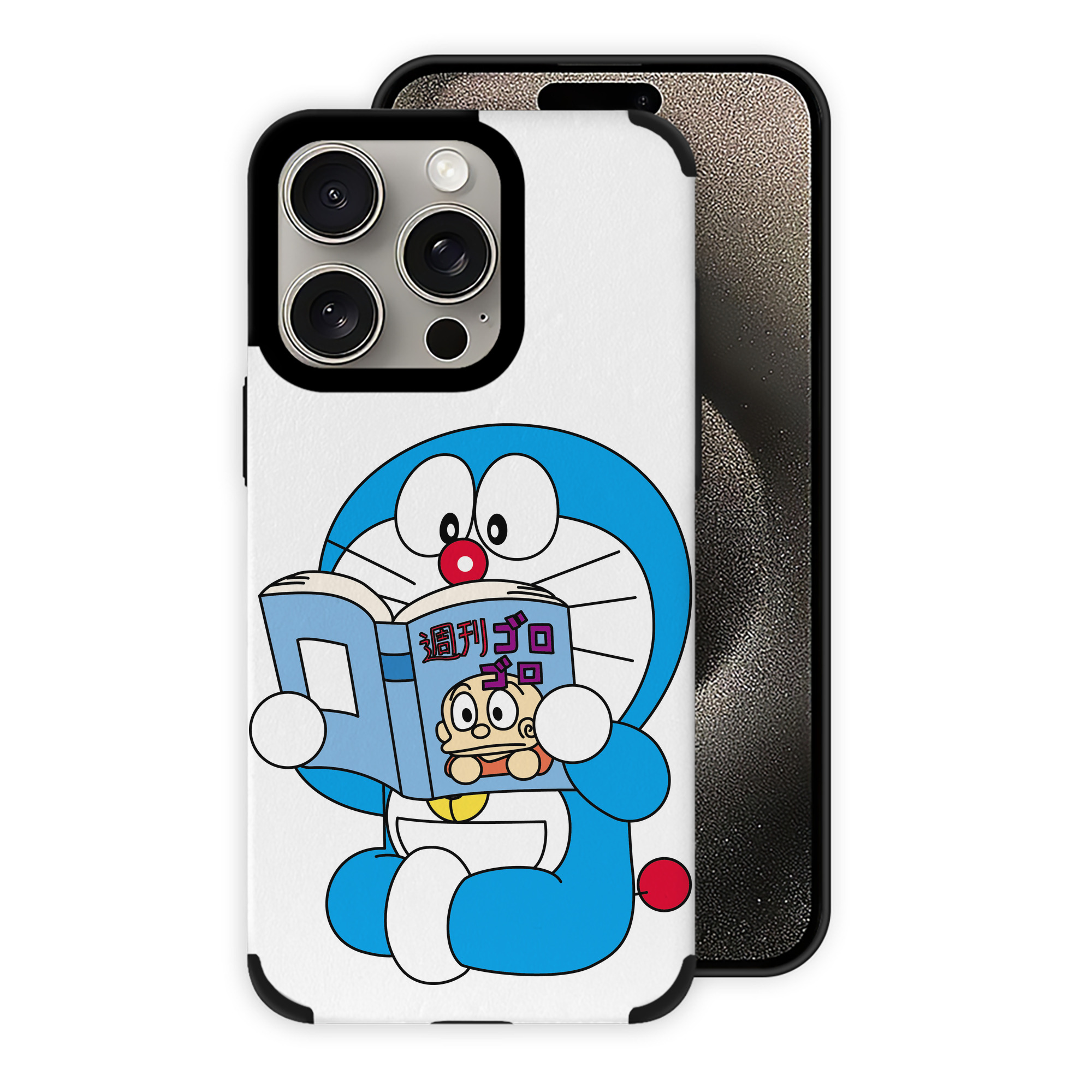 （画像用） ドラえもん Doraemon 【iPhone15ProMax対応】 PUレザー スマホケース 耐衝撃＆黄変防止