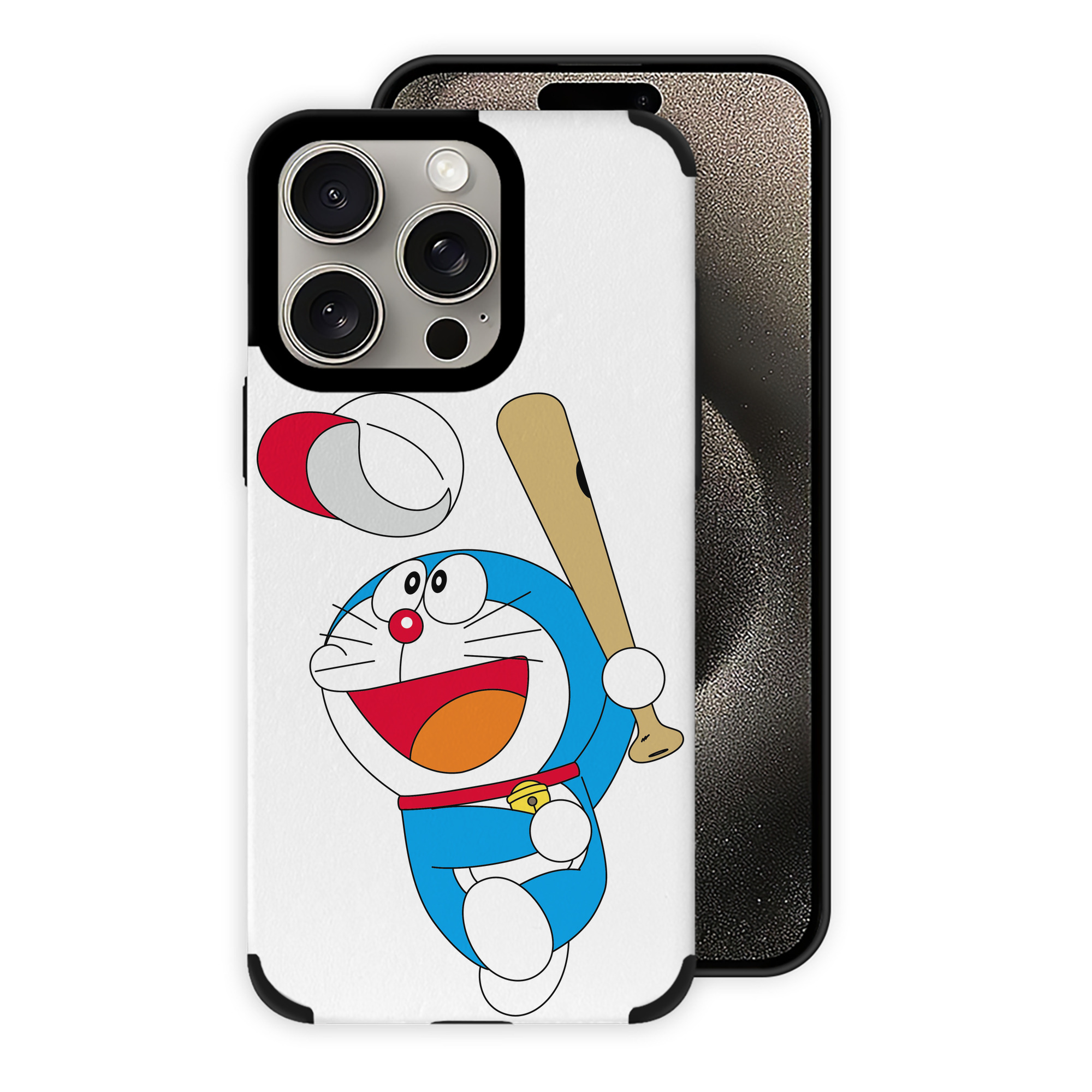 （画像用） ドラえもん Doraemon 【iPhone15ProMax対応】 PUレザー スマホケース 耐衝撃＆黄変防止