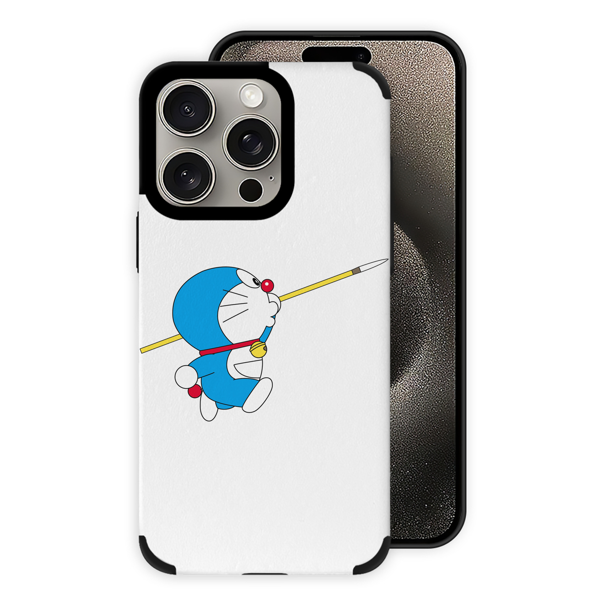 （画像用） ドラえもん Doraemon 【iPhone15ProMax対応】 PUレザー スマホケース 耐衝撃＆黄変防止