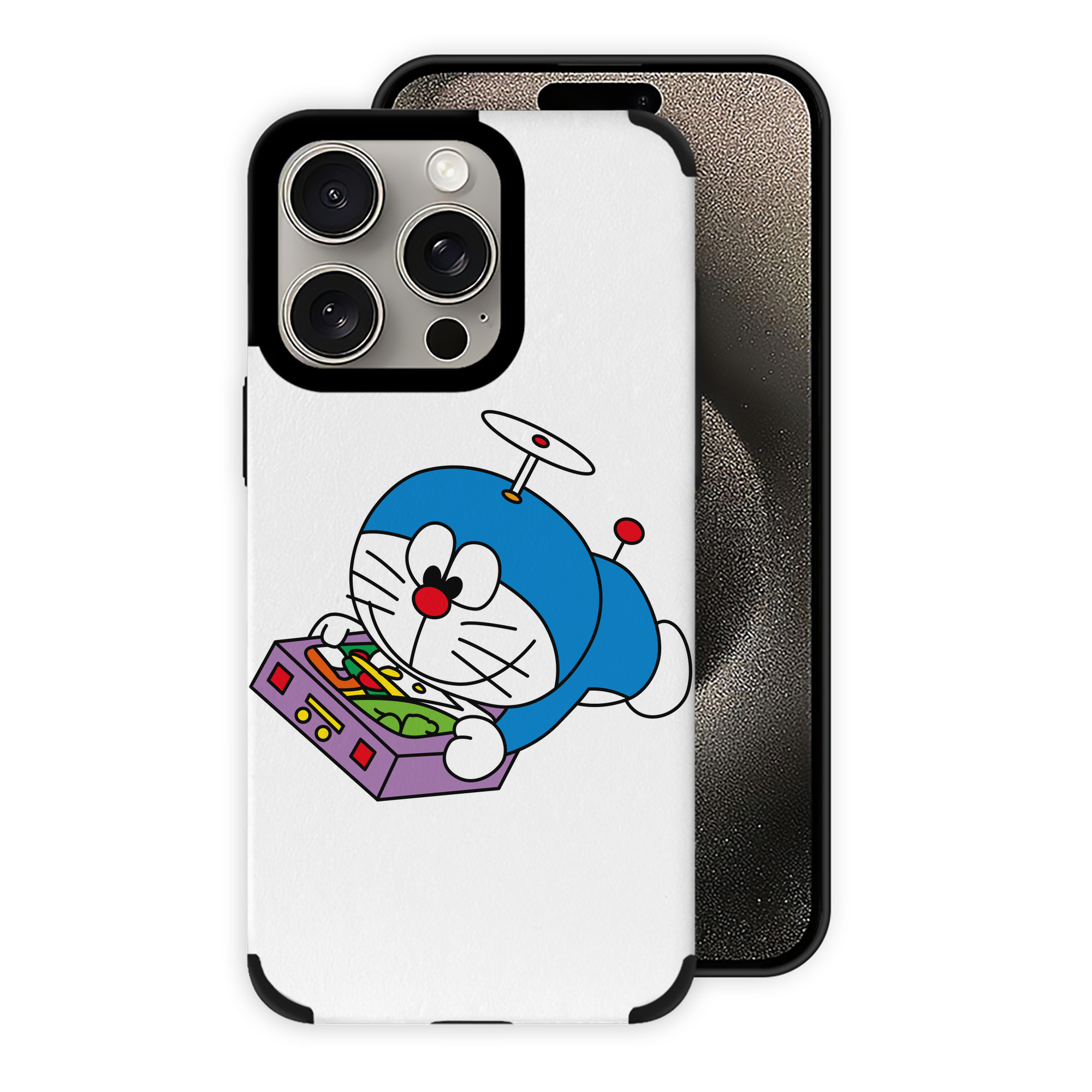 （画像用） ドラえもん Doraemon 【iPhone15ProMax対応】 PUレザー スマホケース 耐衝撃＆黄変防止