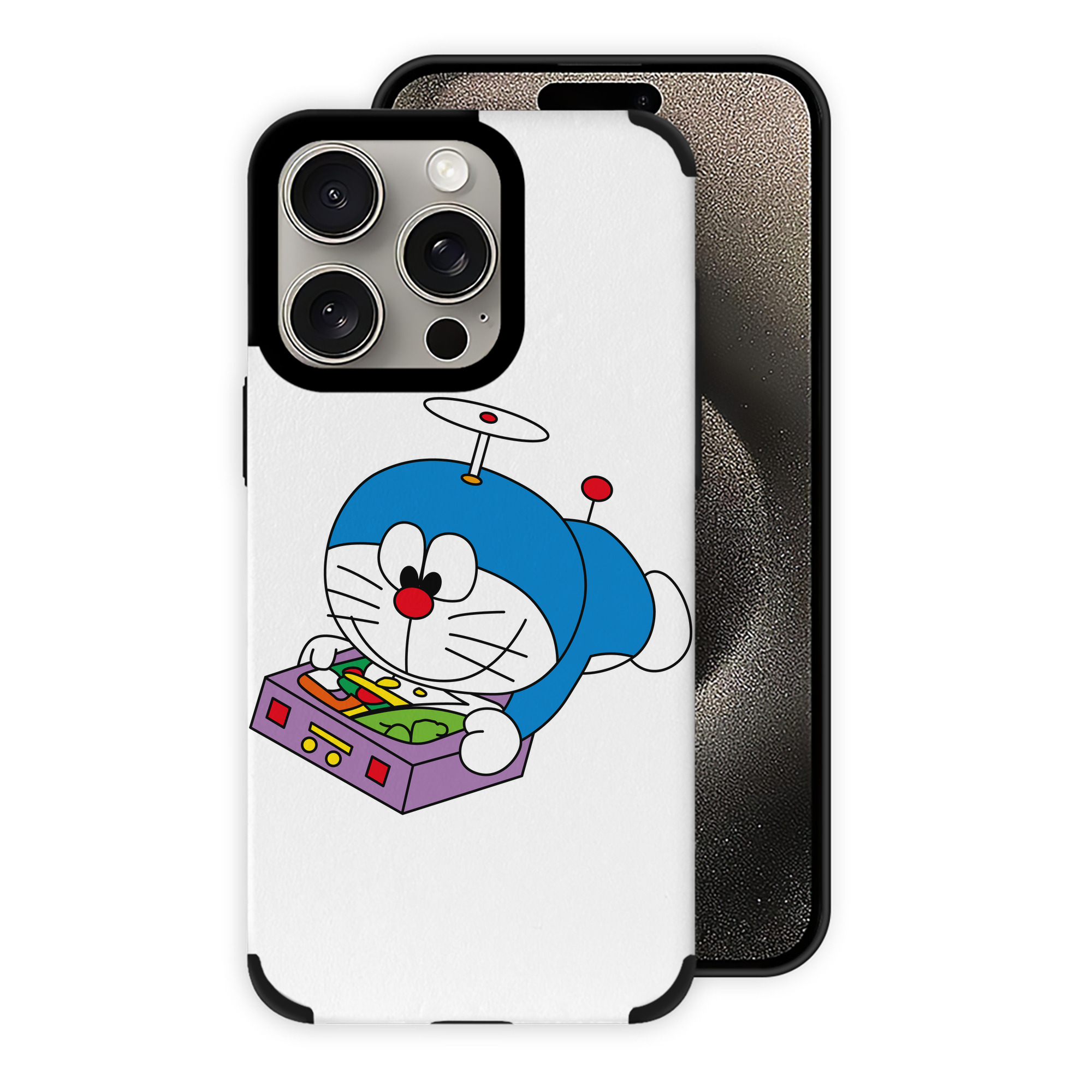 （画像用） ドラえもん Doraemon 【iPhone15ProMax対応】 PUレザー スマホケース 耐衝撃＆黄変防止
