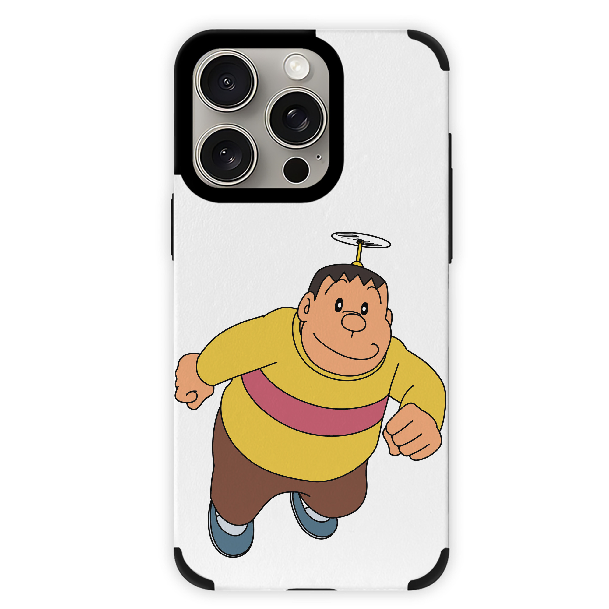（画像用） ドラえもん 剛田武 Doraemon Gouta Takeshi 【iPhone15ProMax対応】 PUレザー スマホケース 耐衝撃＆黄変防止