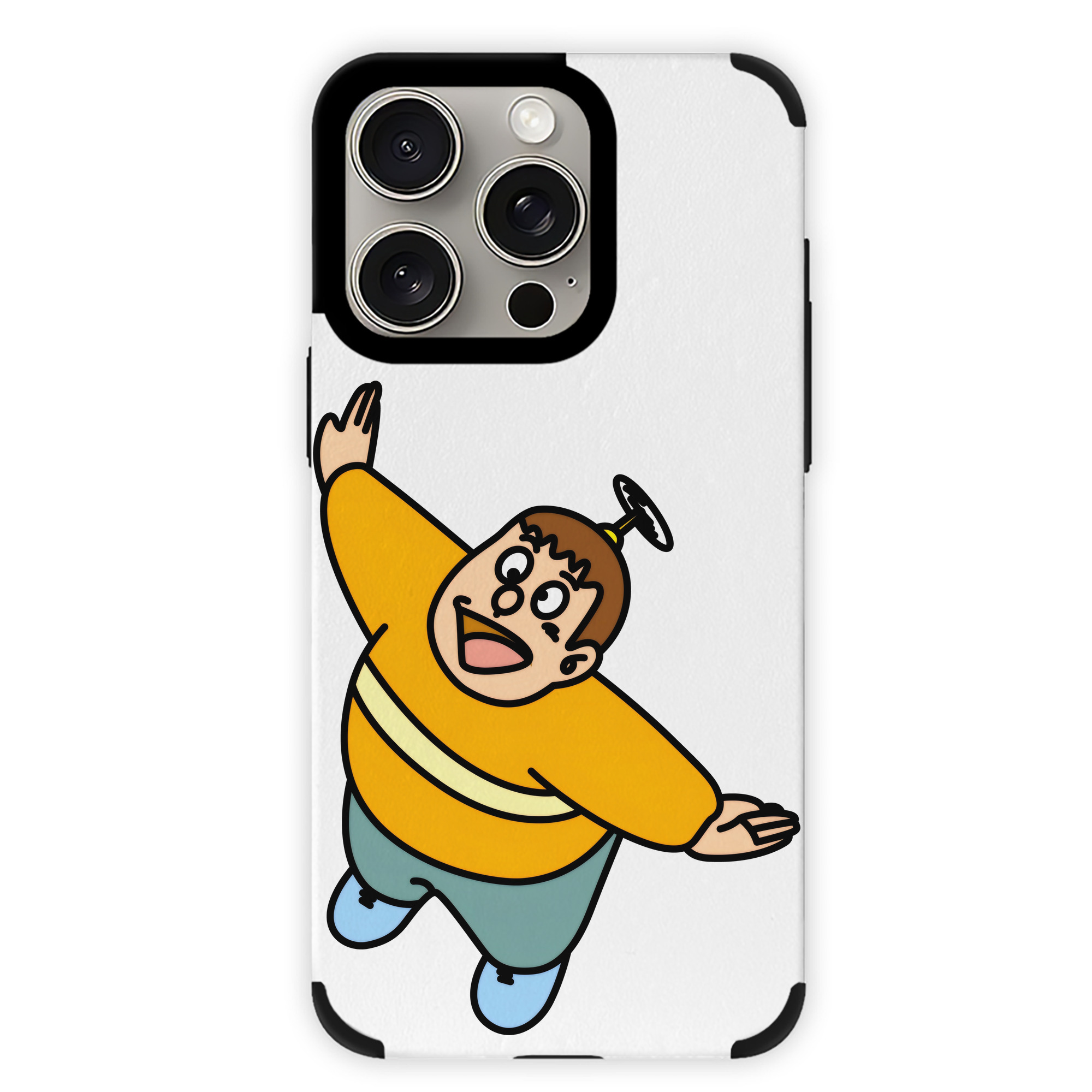 （画像用） ドラえもん 剛田武 Doraemon Gouta Takeshi 【iPhone15ProMax対応】 PUレザー スマホケース 耐衝撃＆黄変防止