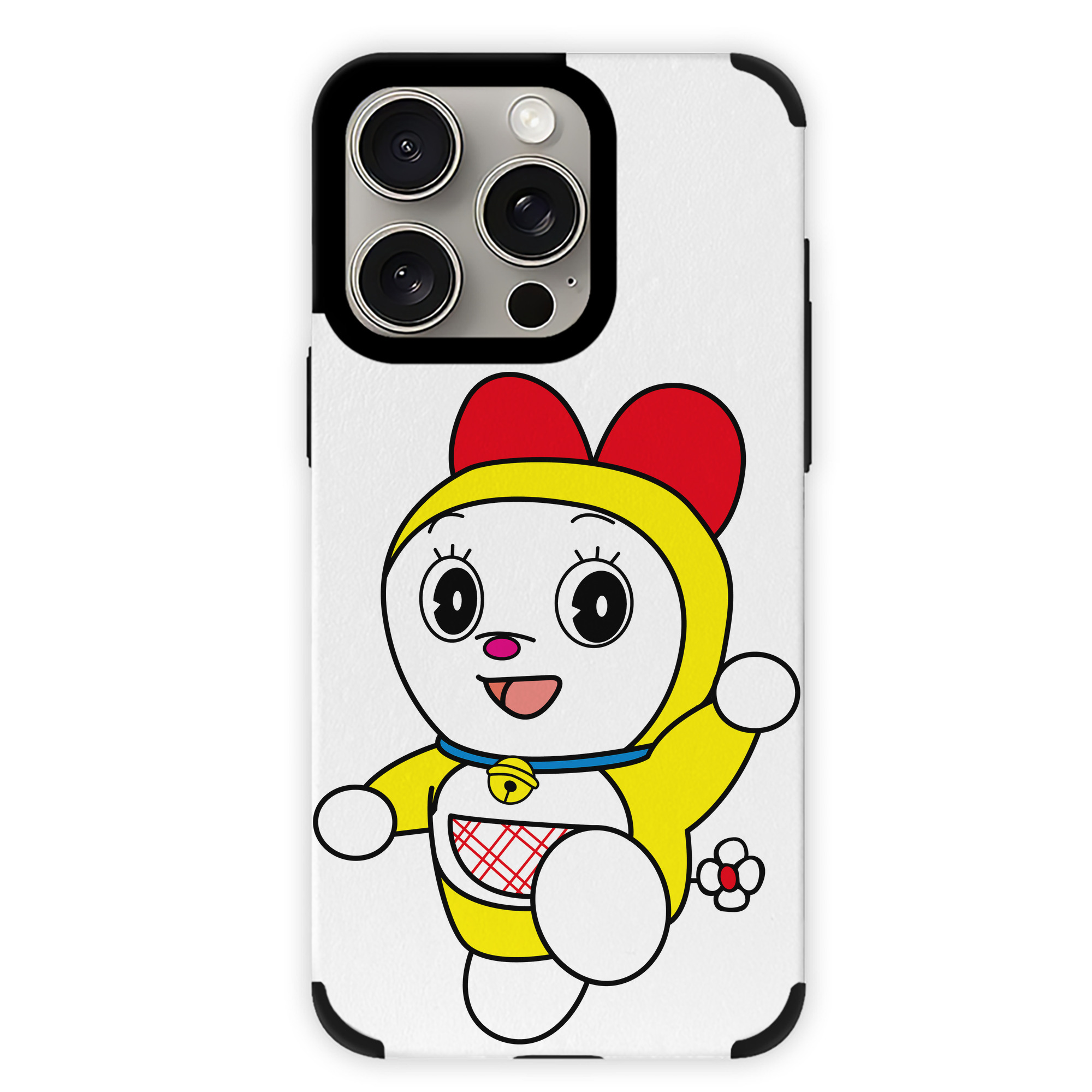 （画像用） ドラえもん ドラミ Doraemon Dorami 【iPhone15ProMax対応】 PUレザー スマホケース 耐衝撃＆黄変防止