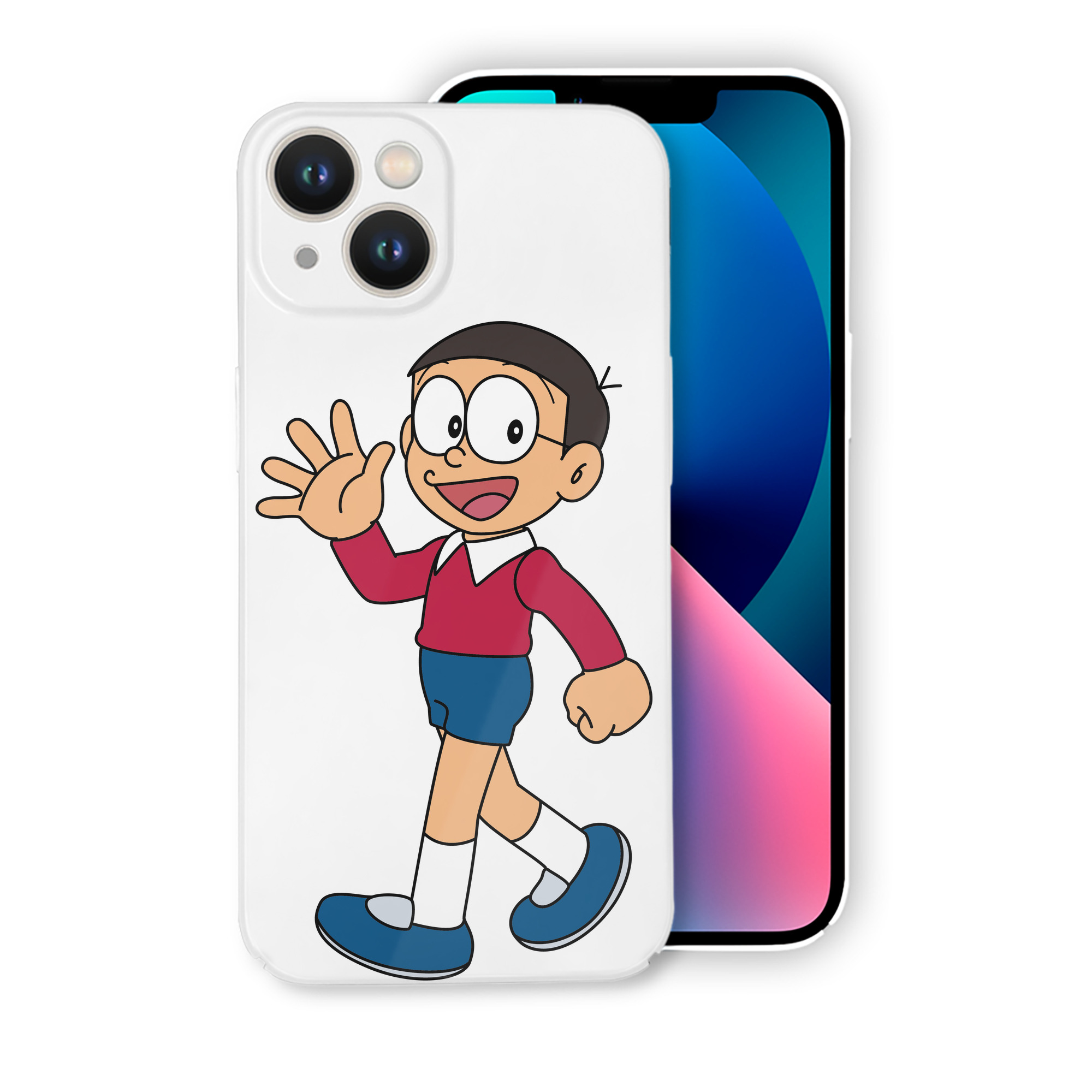 （画像用） ドラえもん 野比 のび太 Doraemon Nobita Nobi 【iPhone 14シリーズ対応】ハードケース