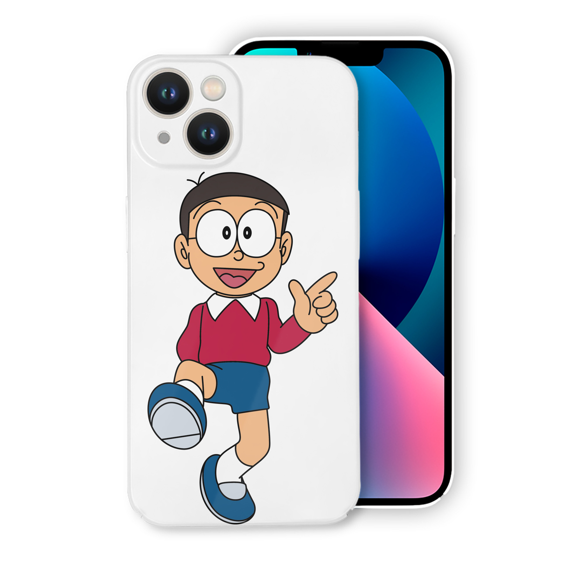 （画像用） ドラえもん 野比 のび太 Doraemon Nobita Nobi 【iPhone 14シリーズ対応】ハードケース