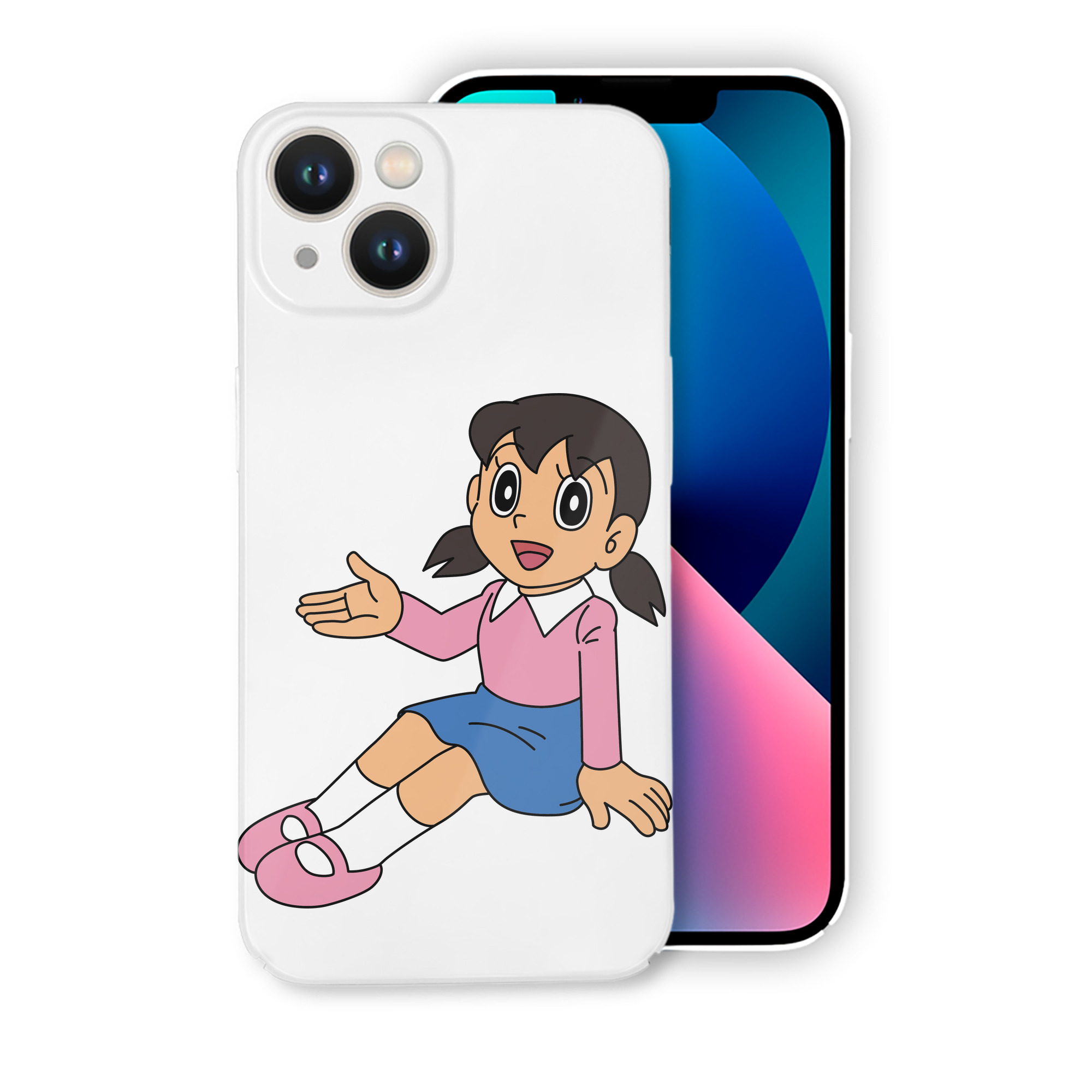 （画像用） ドラえもん みなもと しずか Doraemon Shizuka Minamoto 【iPhone 14シリーズ対応】ハードケース