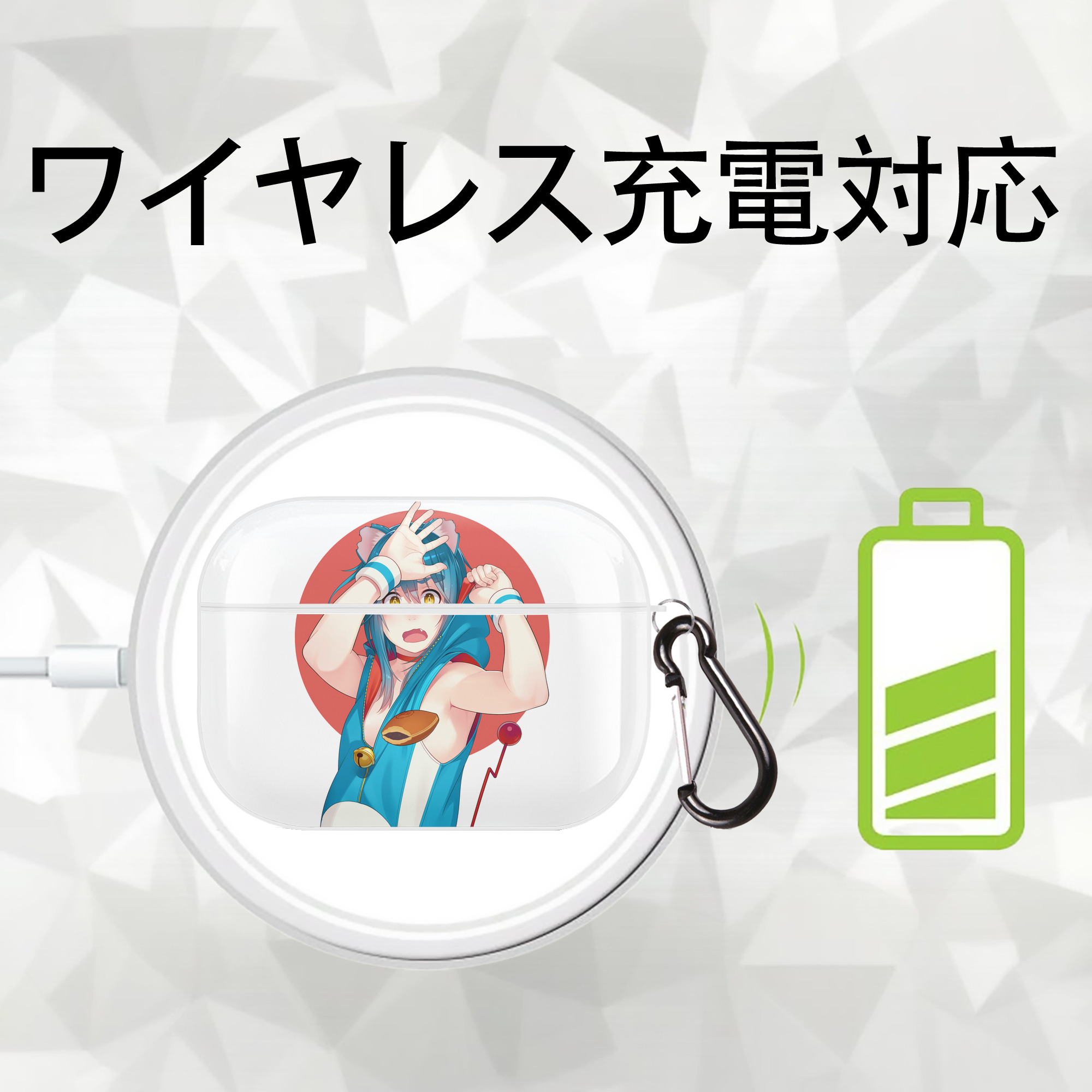 ドラえもん Doraemon 【AirPods Pro用】ハードシェル保護ケース 耐衝撃・防指紋・カラビナ付き商品仕様
