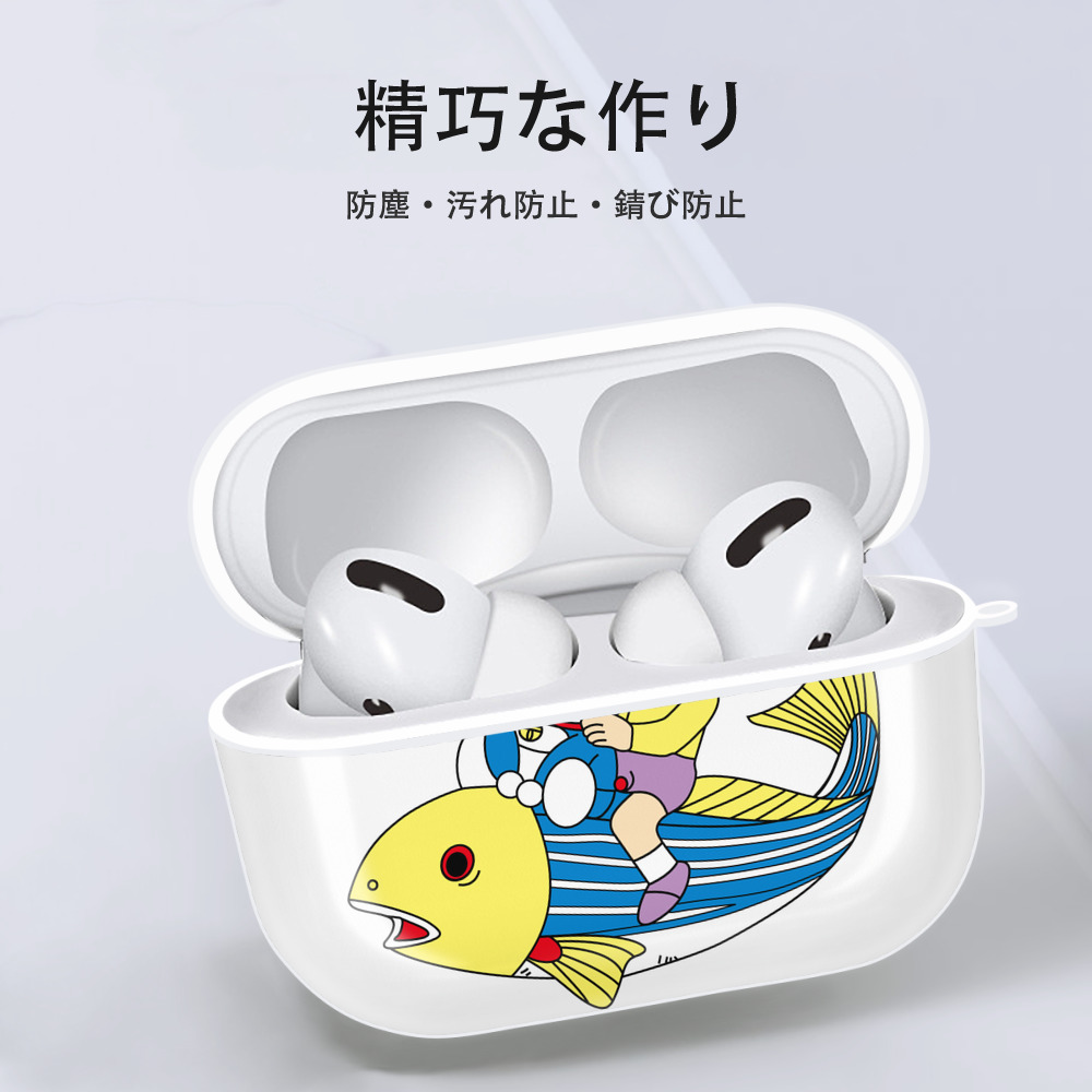 ドラえもん 野比 のび太 Doraemon Nobita Nobi 【AirPods Pro用】ハードシェル保護ケース 耐衝撃・防指紋・カラビナ付き商品仕様