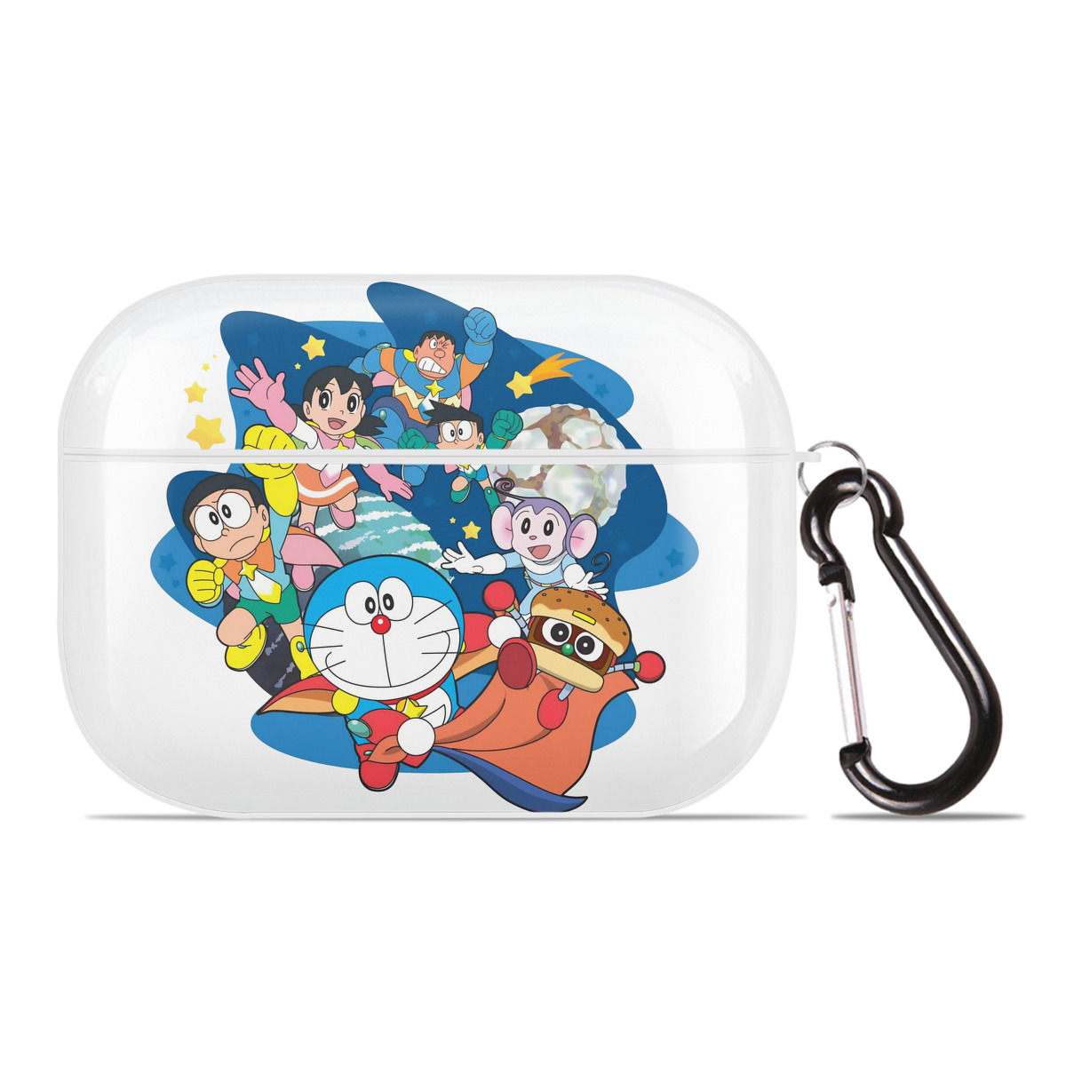 （画像用） ドラえもん Doraemon 【AirPods Pro用】ハードシェル保護ケース 耐衝撃・防指紋・カラビナ付き商品仕様
