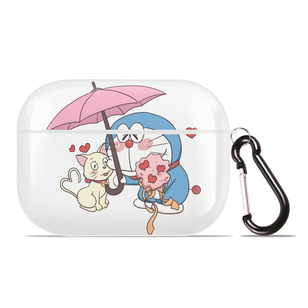 （画像用） ドラえもん Doraemon 【AirPods Pro用】ハードシェル保護ケース 耐衝撃・防指紋・カラビナ付き商品仕様
