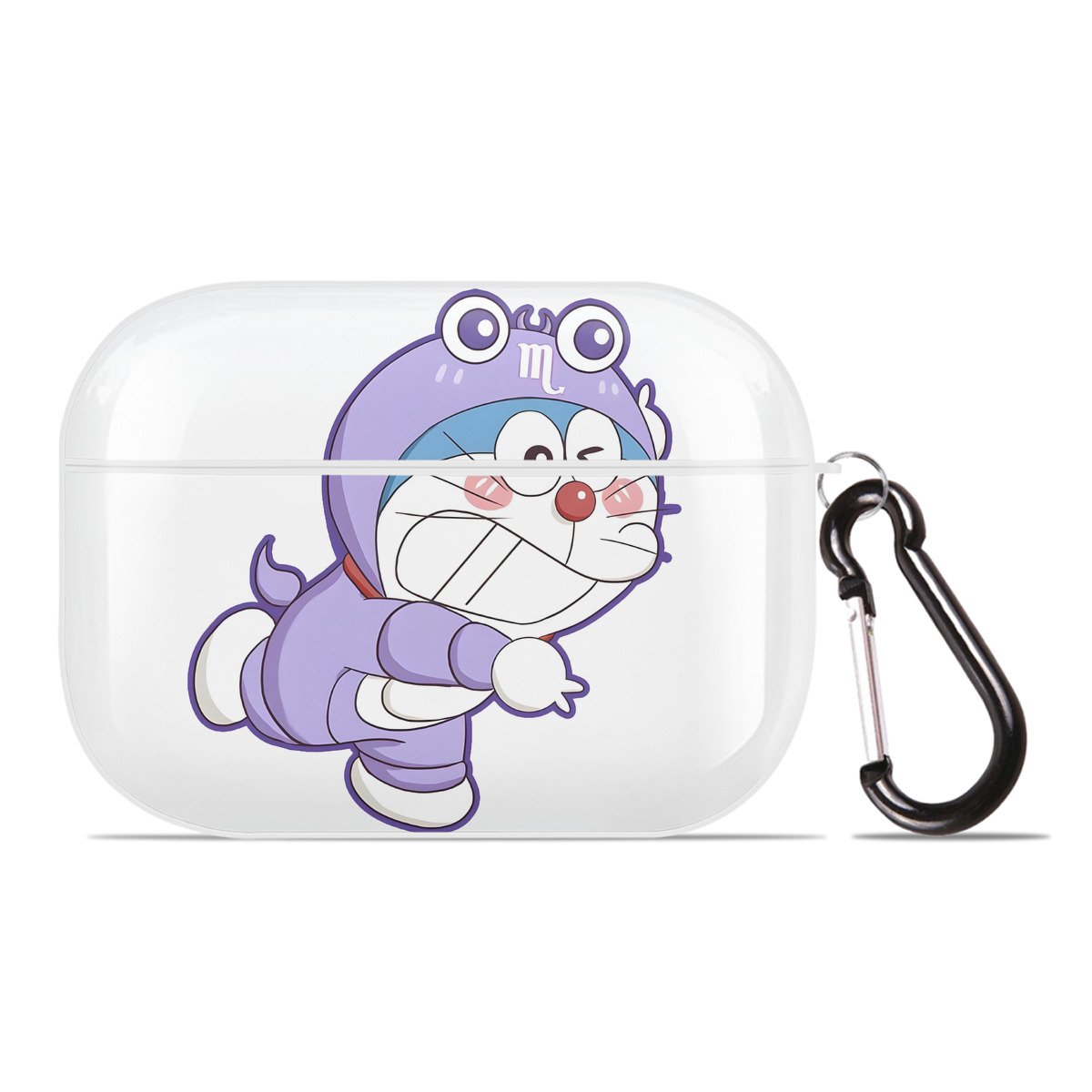 （画像用） ドラえもん Doraemon 【AirPods Pro用】ハードシェル保護ケース 耐衝撃・防指紋・カラビナ付き商品仕様