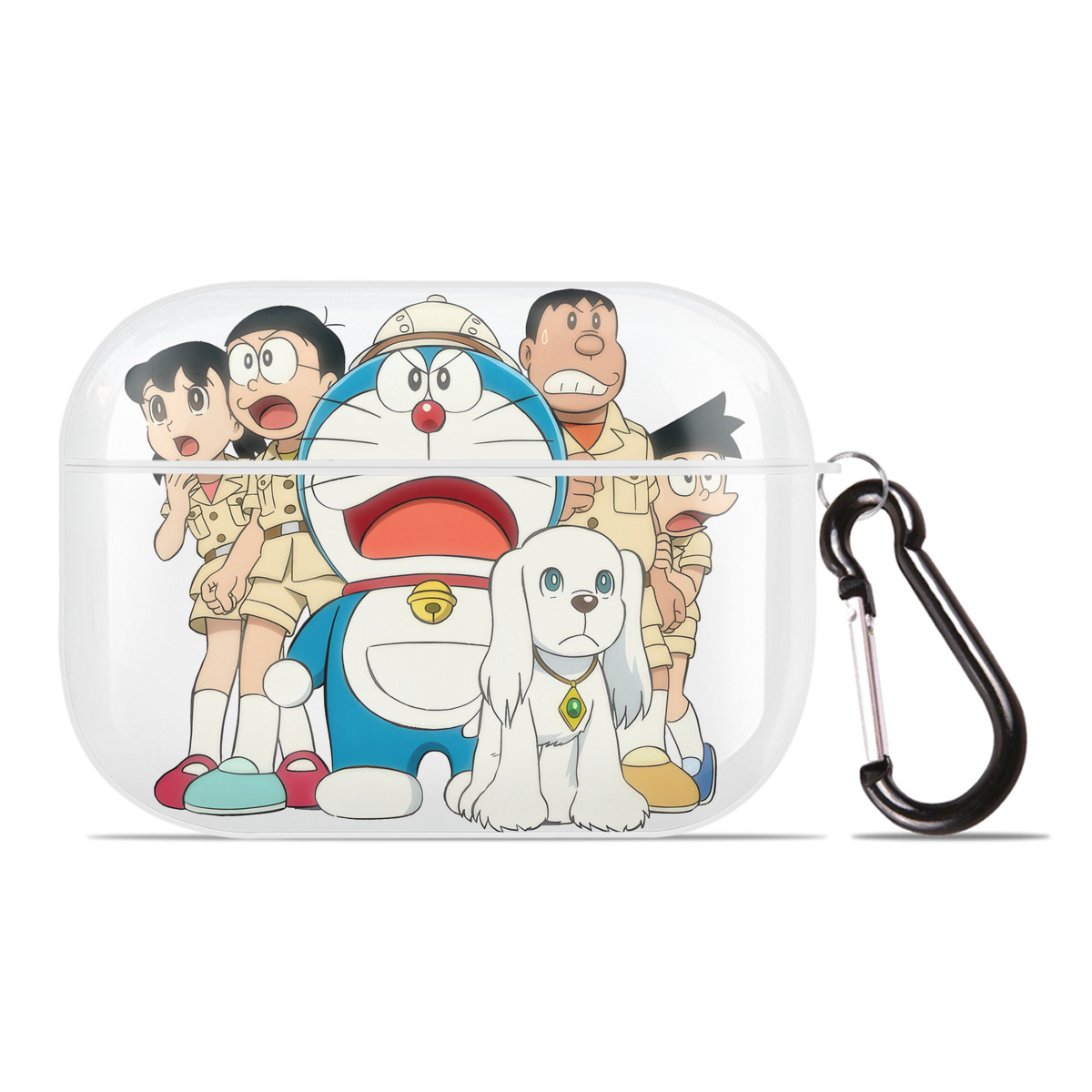 （画像用） ドラえもん Doraemon 【AirPods Pro用】ハードシェル保護ケース 耐衝撃・防指紋・カラビナ付き商品仕様