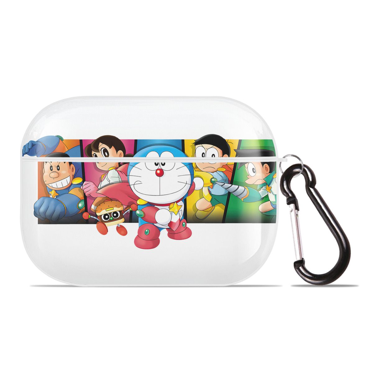（画像用） ドラえもん Doraemon 【AirPods Pro用】ハードシェル保護ケース 耐衝撃・防指紋・カラビナ付き商品仕様
