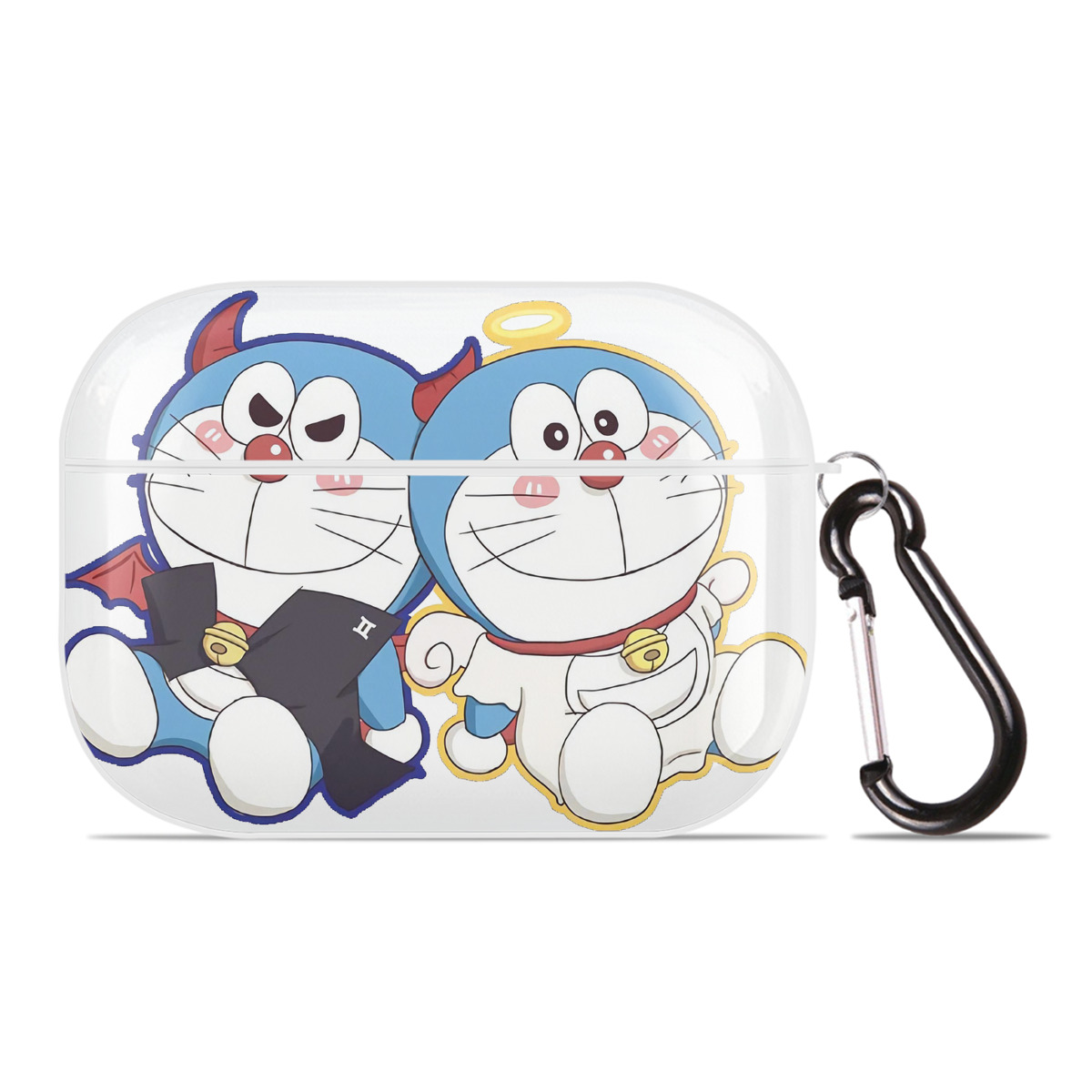 （画像用） ドラえもん Doraemon 【AirPods Pro用】ハードシェル保護ケース 耐衝撃・防指紋・カラビナ付き商品仕様