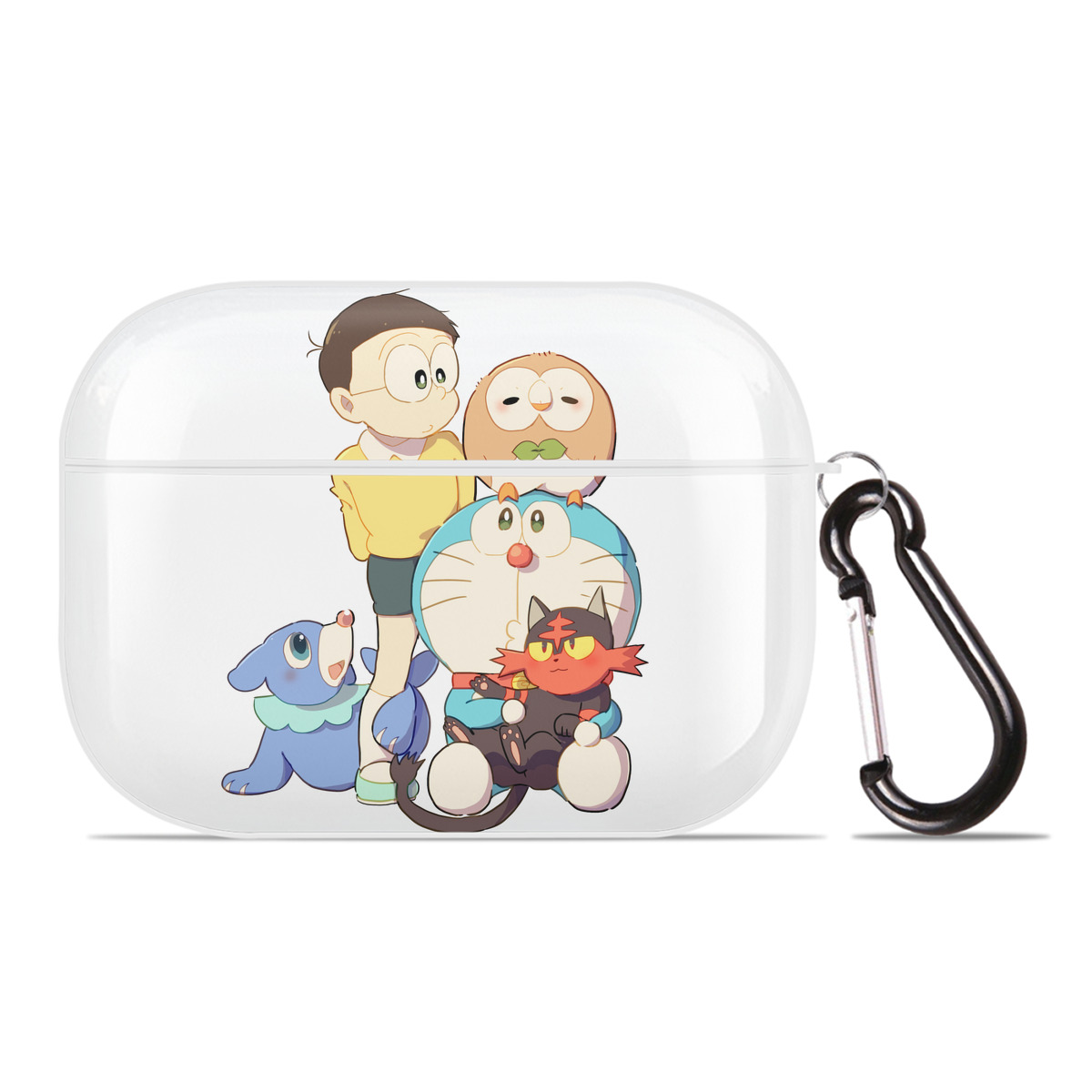 （画像用） ドラえもん Doraemon 【AirPods Pro用】ハードシェル保護ケース 耐衝撃・防指紋・カラビナ付き商品仕様