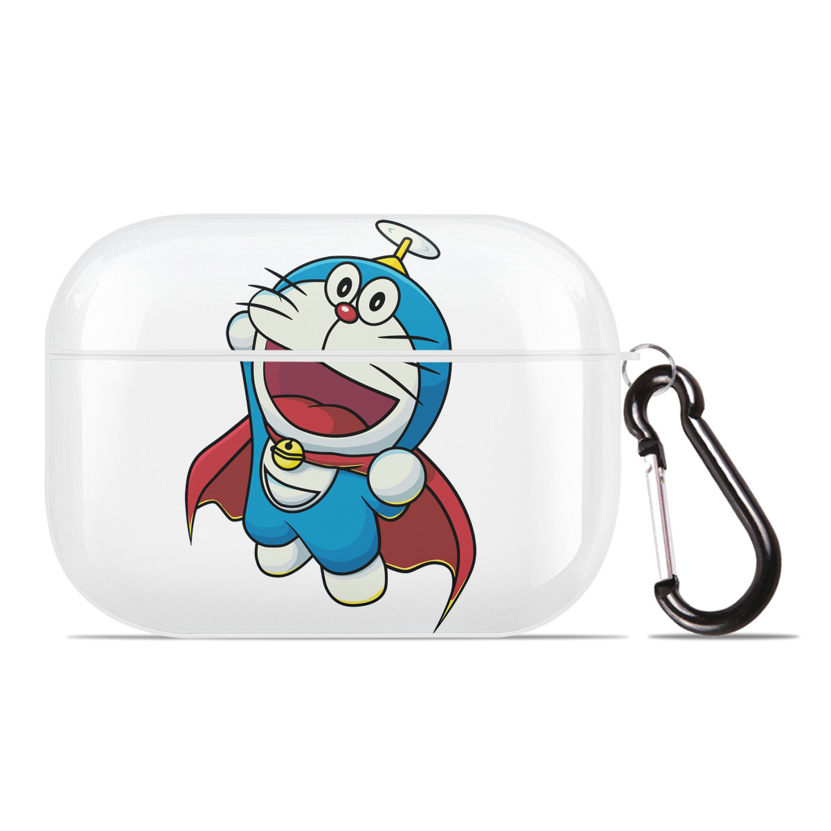 （画像用） ドラえもん Doraemon 【AirPods Pro用】ハードシェル保護ケース 耐衝撃・防指紋・カラビナ付き商品仕様