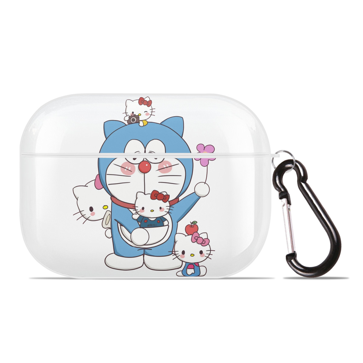 （画像用） ドラえもん Doraemon 【AirPods Pro用】ハードシェル保護ケース 耐衝撃・防指紋・カラビナ付き商品仕様