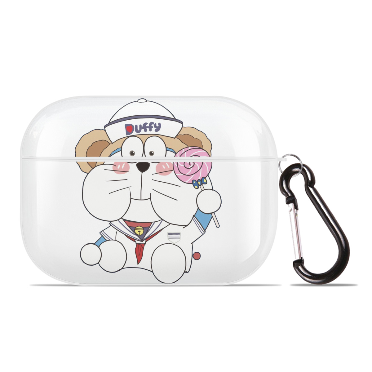 （画像用） ドラえもん Doraemon 【AirPods Pro用】ハードシェル保護ケース 耐衝撃・防指紋・カラビナ付き商品仕様