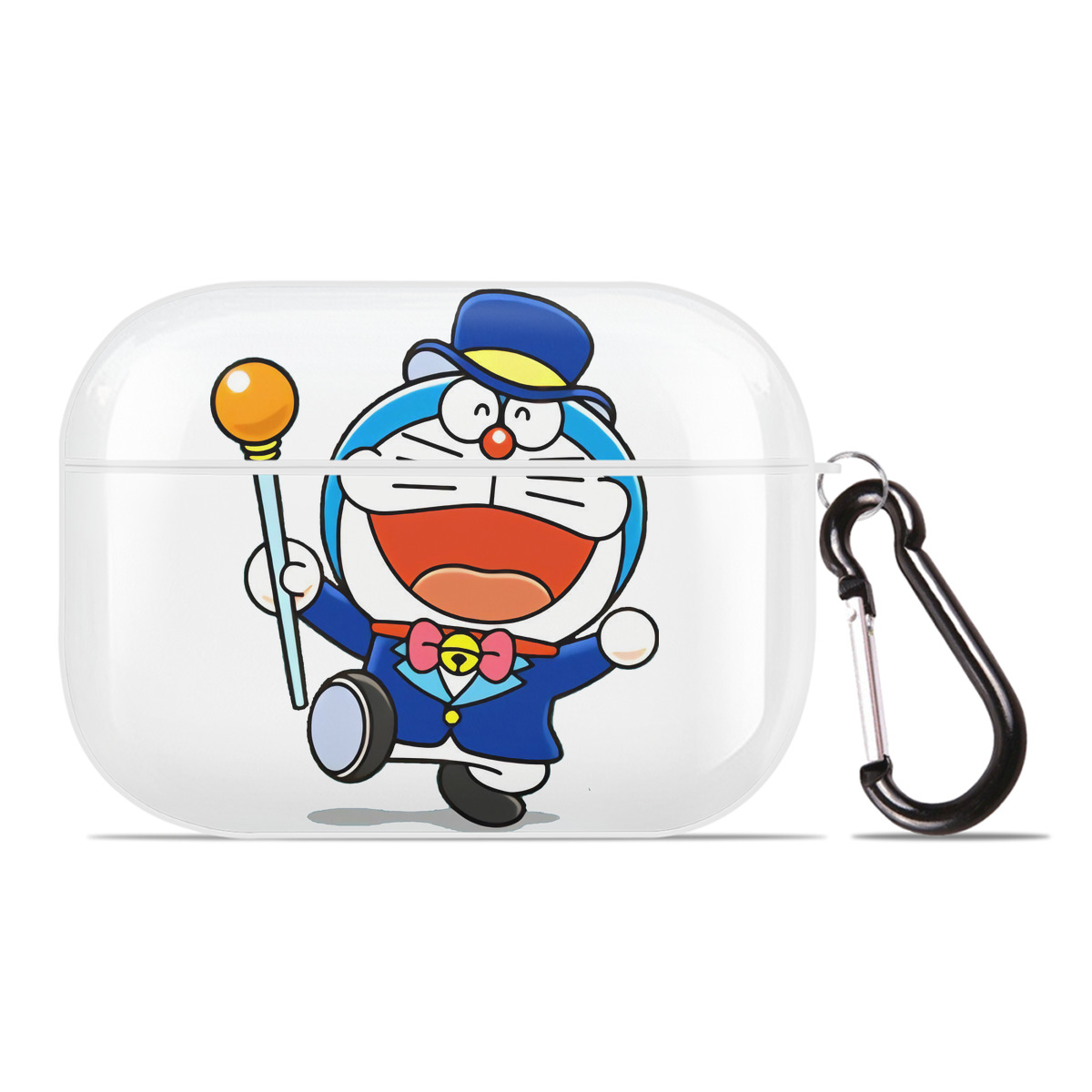 （画像用） ドラえもん Doraemon 【AirPods Pro用】ハードシェル保護ケース 耐衝撃・防指紋・カラビナ付き商品仕様