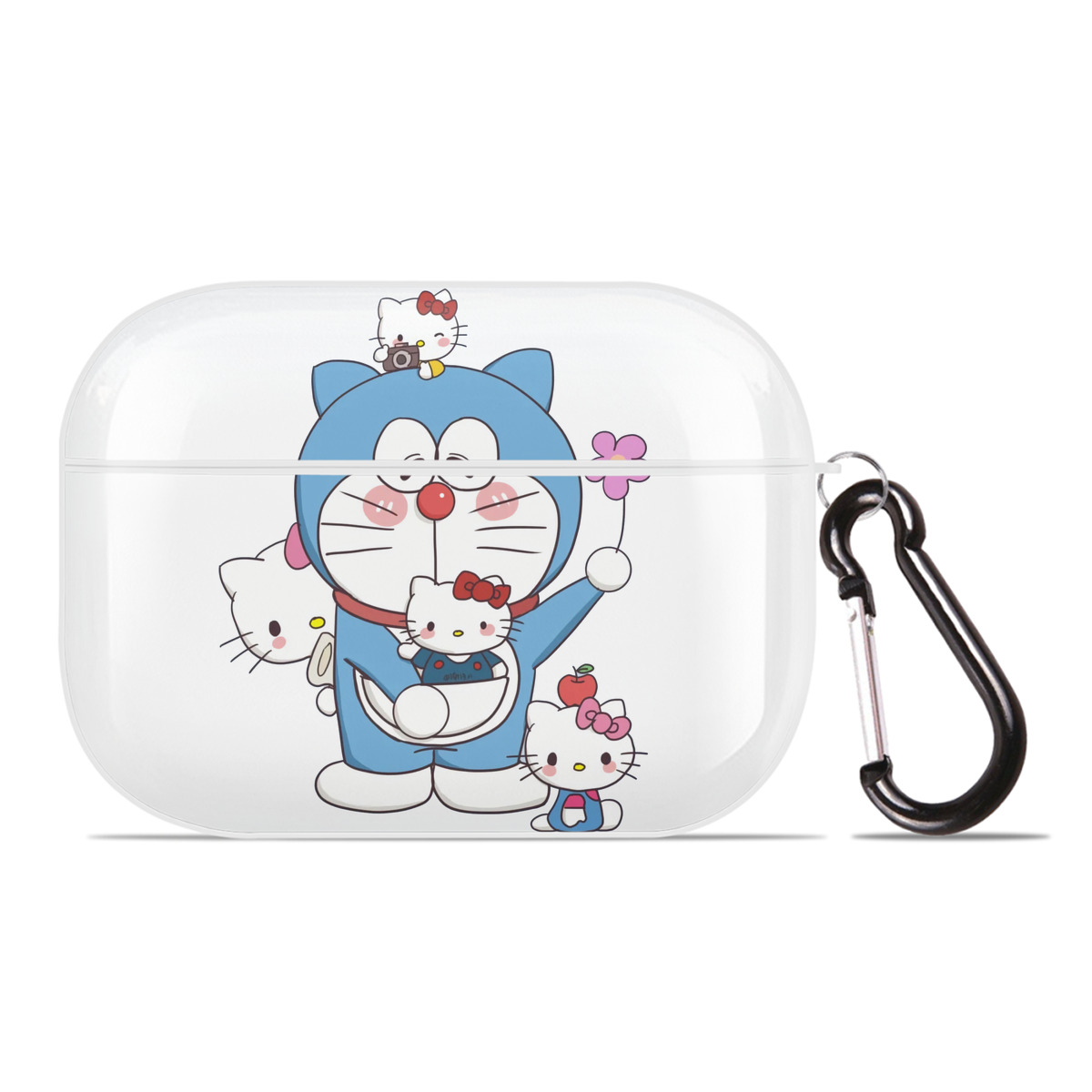 （画像用） ドラえもん Doraemon 【AirPods Pro用】ハードシェル保護ケース 耐衝撃・防指紋・カラビナ付き商品仕様